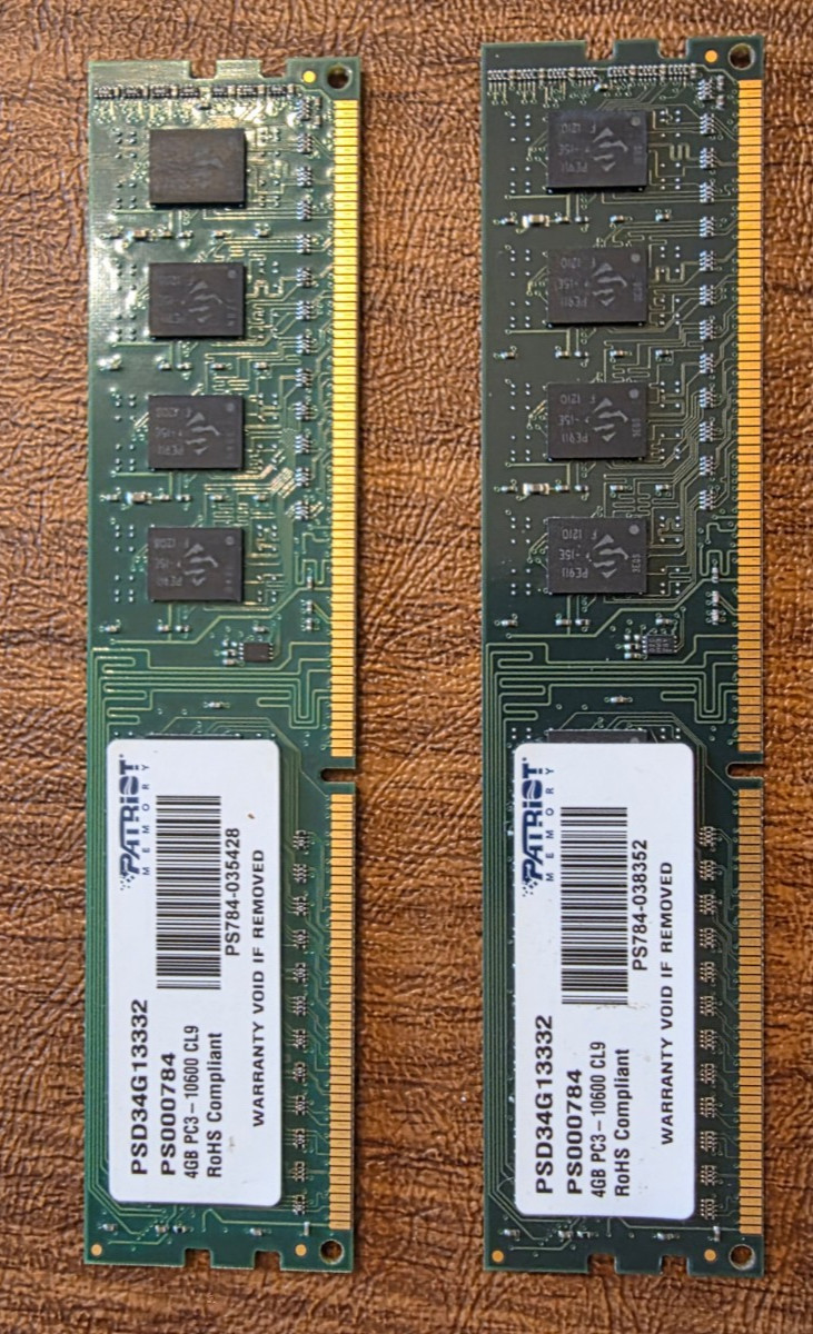 Patriot Signature Line 8GB (2x4GB) DDR3 DIMM PC3-10600 CL9 240-Pin