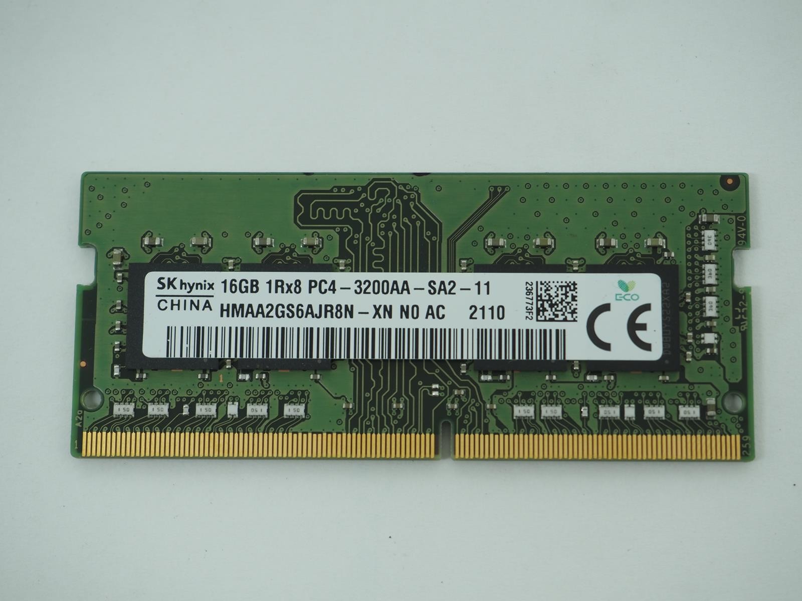 SK HYNIX 16GB PC4-3200AA SO-DIMM Ram / Laptop Memory - HMAA2GS6AJR8N -XN N0 AC