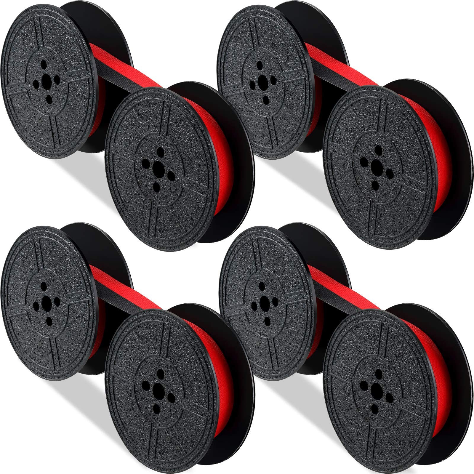 Tenare 4 Pairs Universal Typewriter Ribbon Calculator Red Black FROM USA