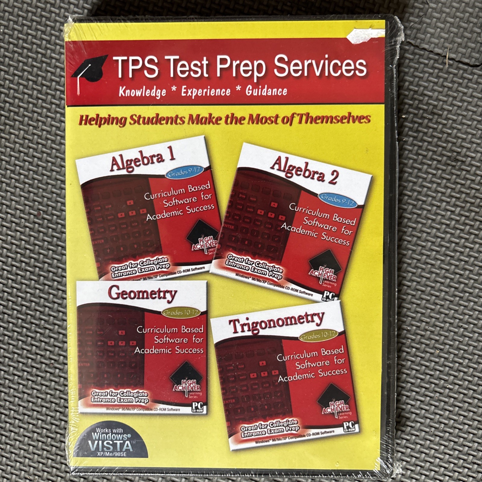 TPS Test Prep Services (Algebra 1, 2) (Geometry) (Trigonometry) Sealed / CD-ROM