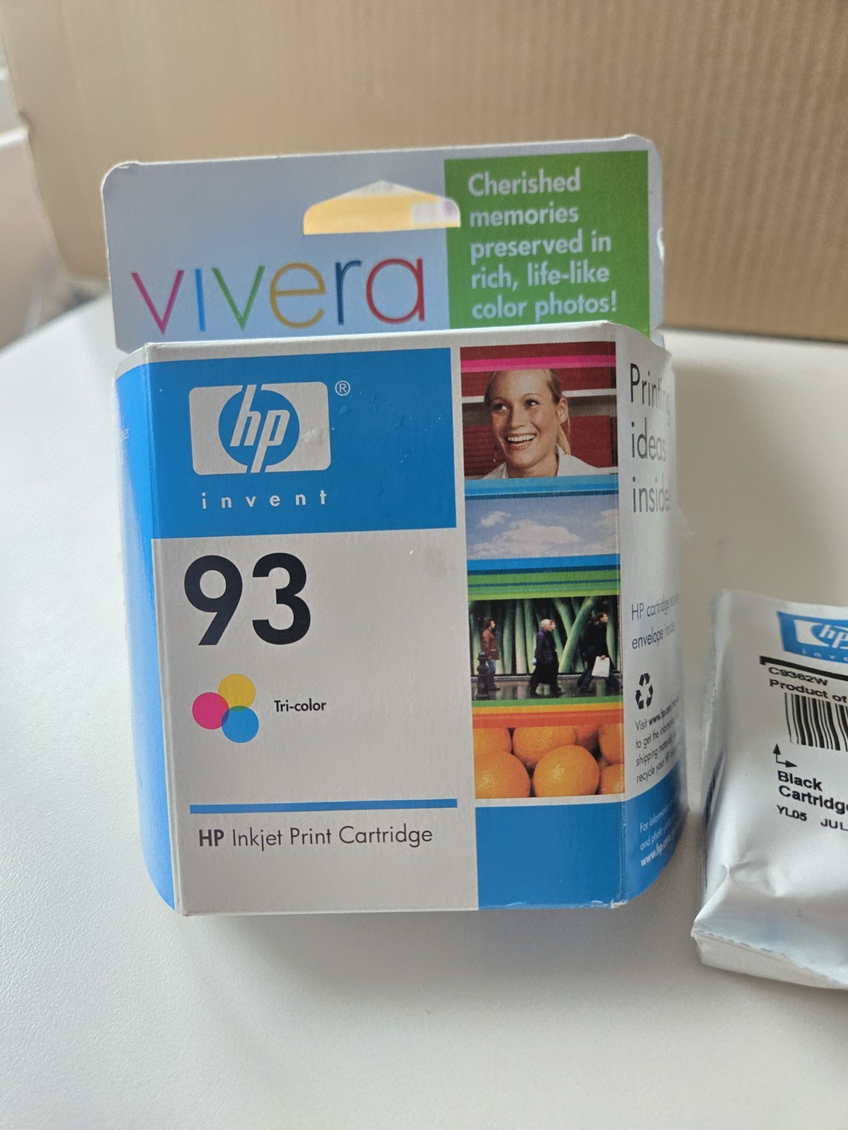 HP 93 Hp 56 Tri-color Inkjet Print Ink Cartridges Two Pack Vivera HP Exp 2007 