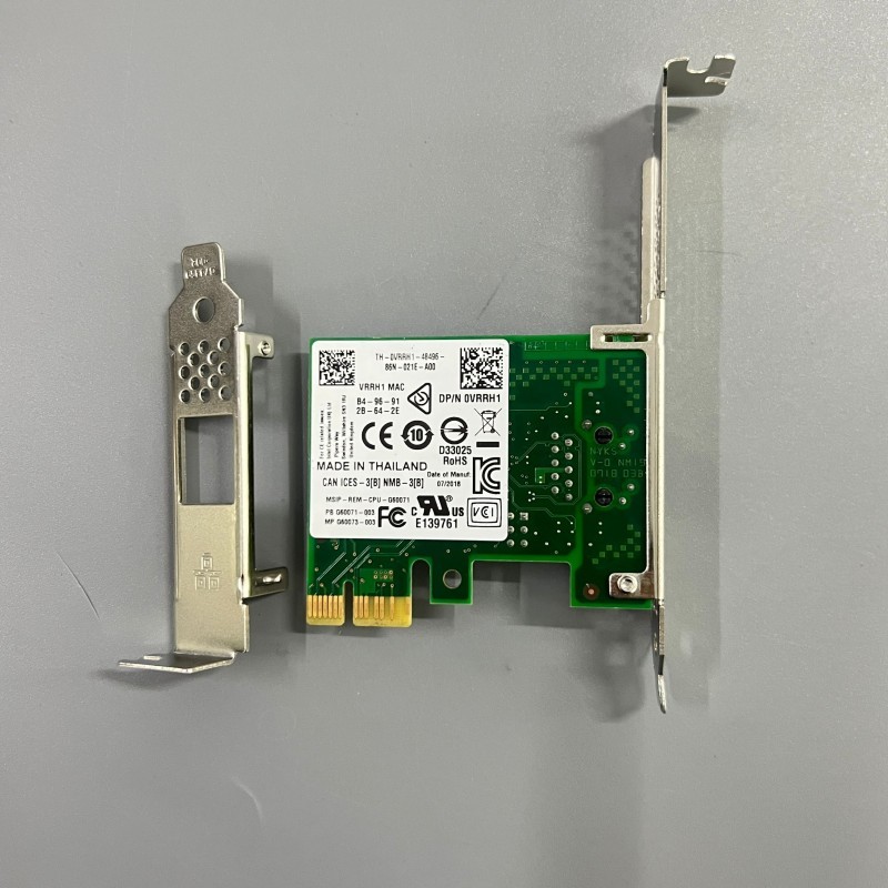 1pc Dell Intel I210-T1 FHNX8 0FHNX8 0VRRH1 PCI-E 1X Network Card Module