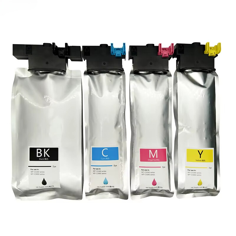 4color/set E-5390 Compatible Ink Bag for Epson WFC5390 WFC5890 Series Printer