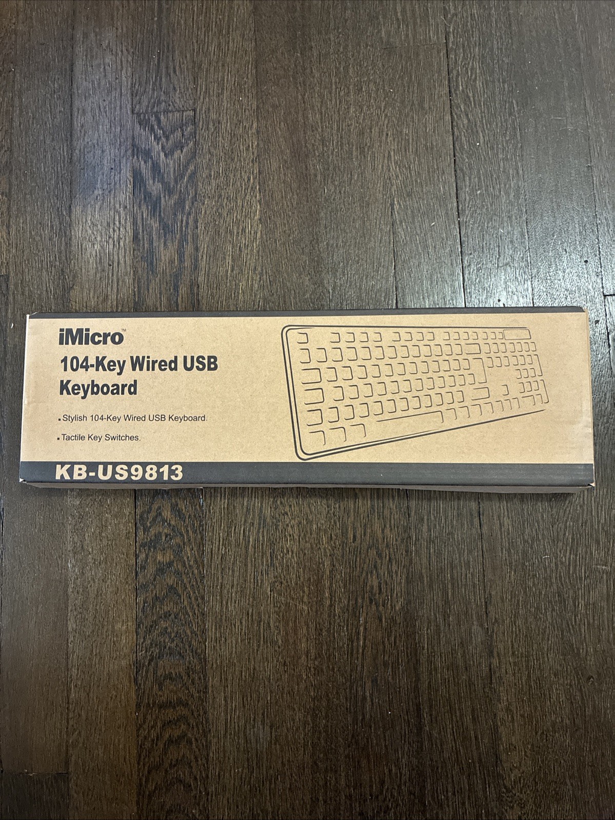 New iMicro KB-US9813 104-KEY WIRED USB KEYBOARD