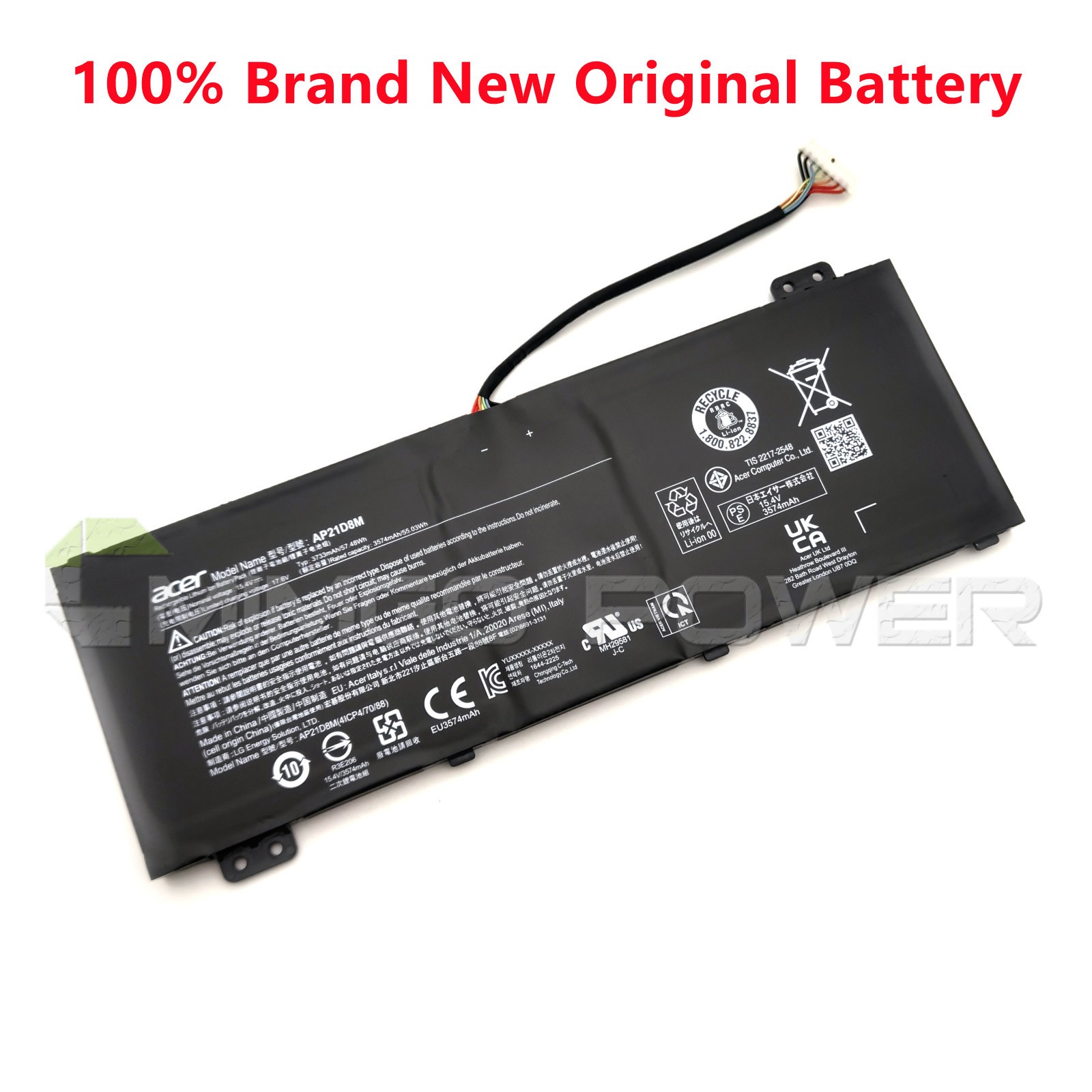 New Genuine AP21D8M Battery for Acer Nitro V 15 ANV15-51 5 AN515-58 16 AN16-51