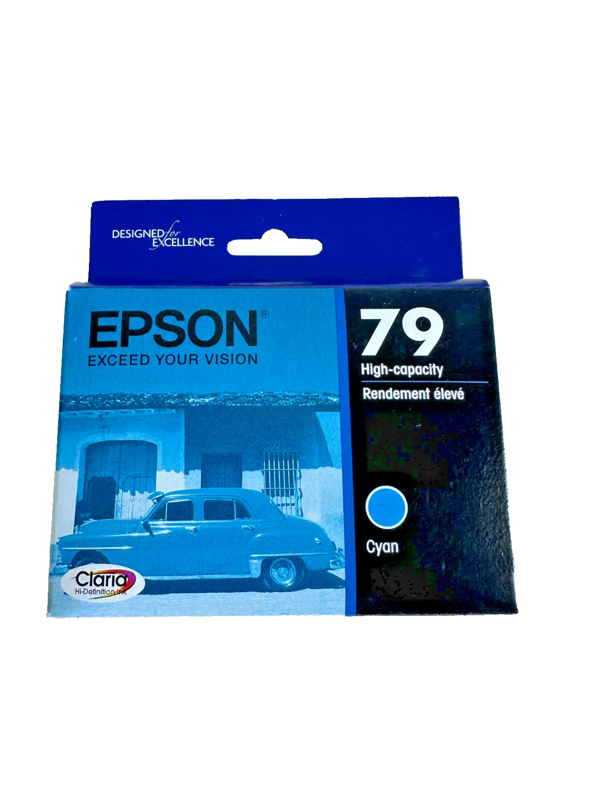 Epson Claria 79 High Capacity Ink Cartridge Cyan T079220 Sealed Pack 01/23