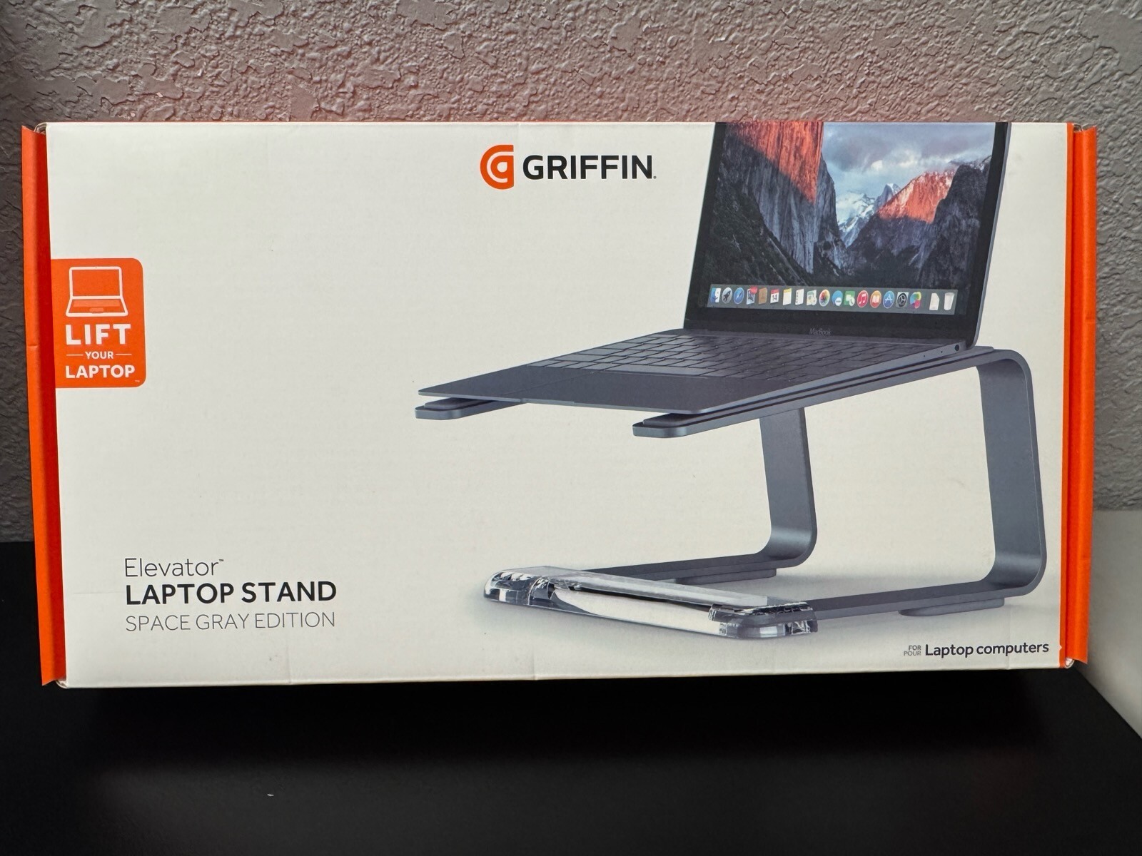 Griffin Elevator Desktop Stand for Laptops PC Macbook Silver - Open Box