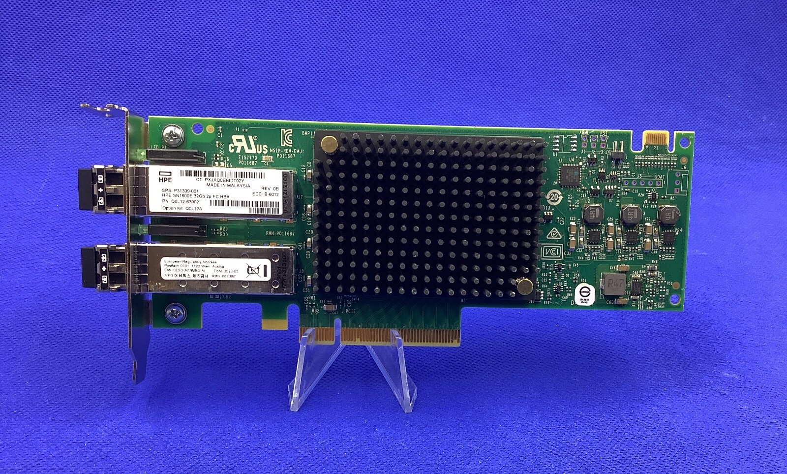 Both Brackets Q0L12A HPE StoreFabric SN1600E 32Gb 2Port HBA 870000-001