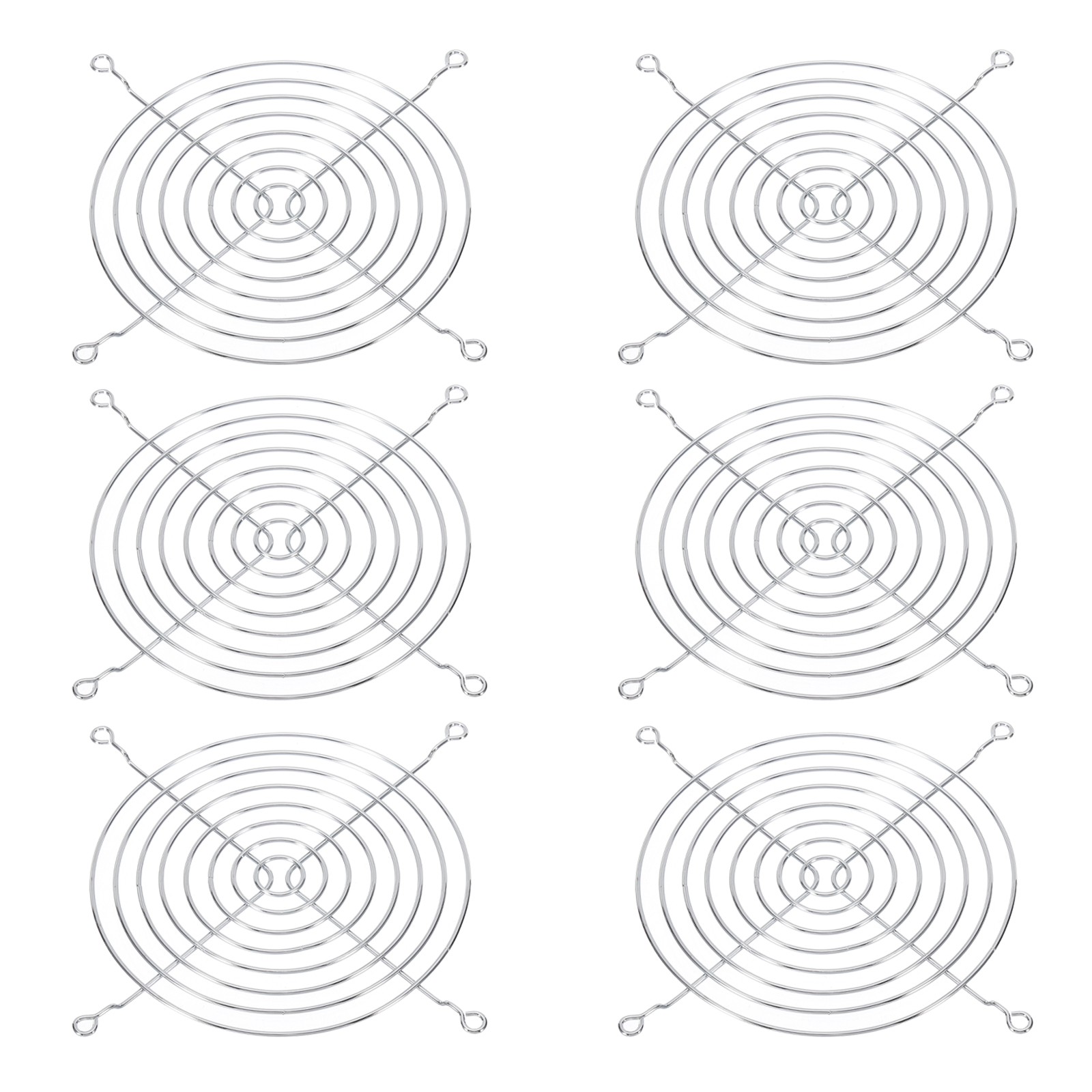 140mm Fan Finger Grill, 6 Pack Metal Grill Protector for 140mm