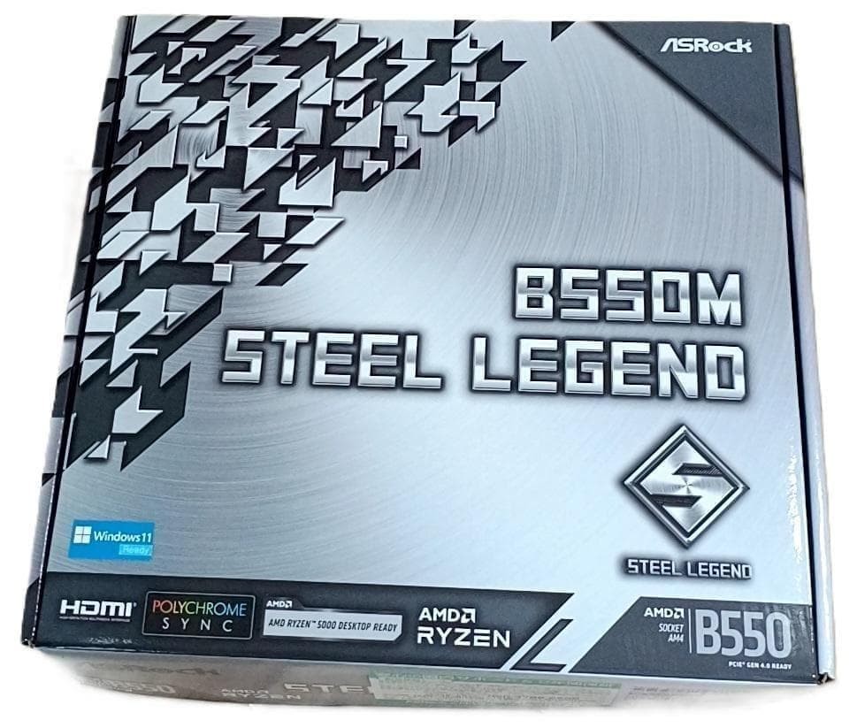 ASRock B550M Steel Legend AMD Ryzen 3000 (Soket AM4) B550 Micro ATX Motherboard