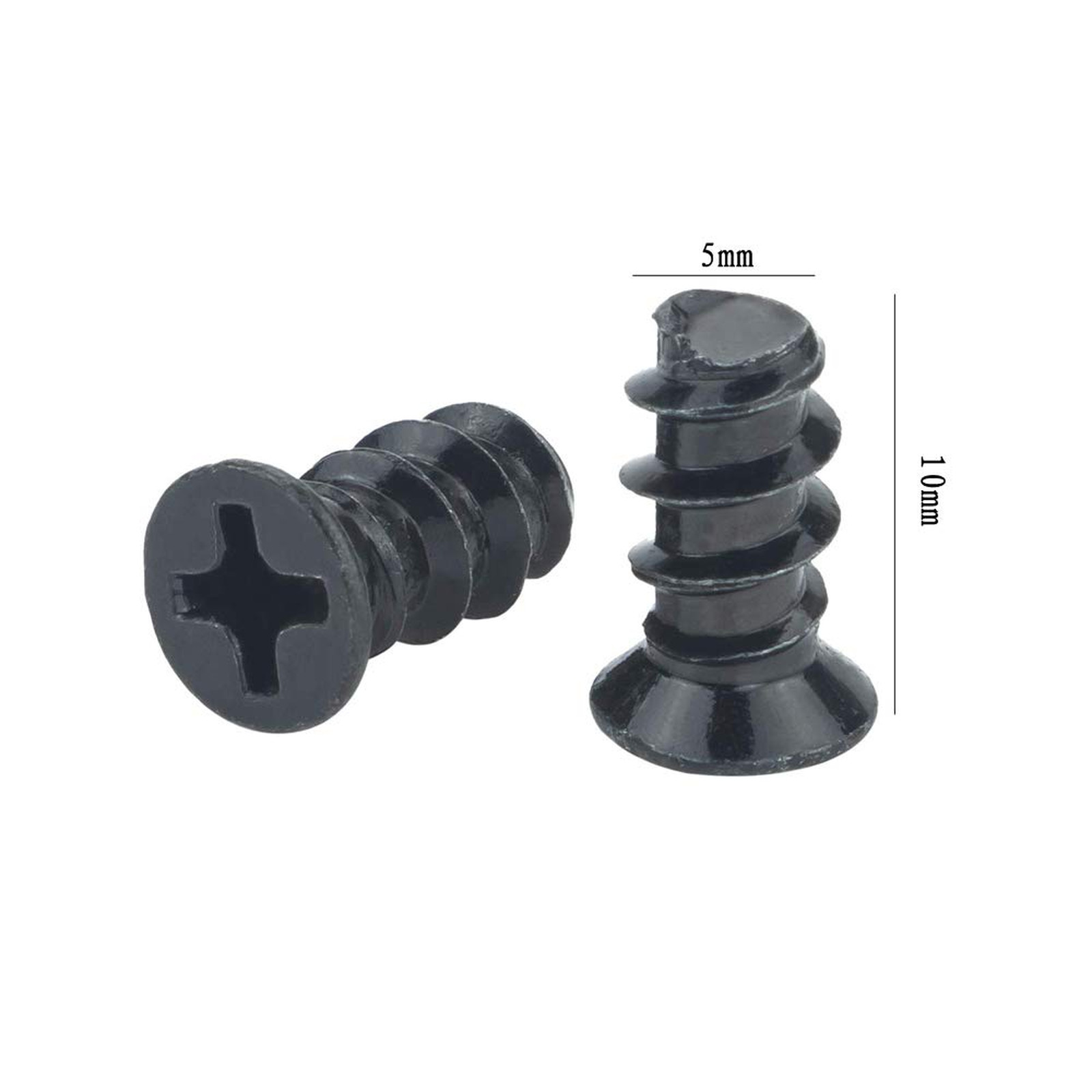 Computer Case Fan Mount Screws Black Pack of 50 Cross Screw for PC Cooling Fans