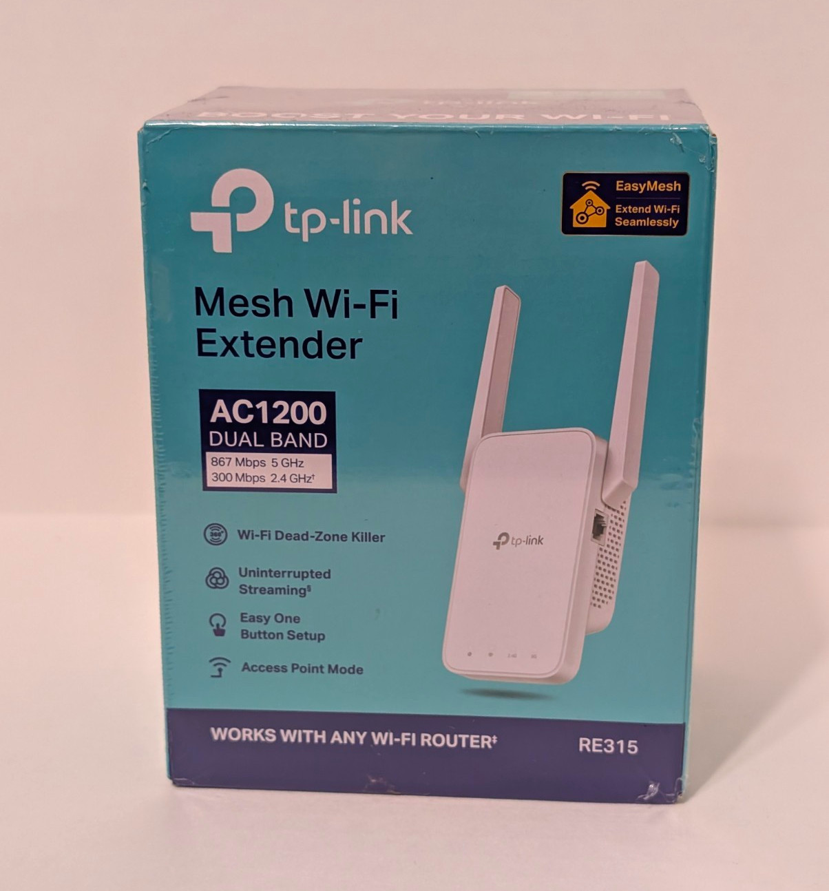 TP-LINK RE315 AC1200 Dual-Band EasyMesh Wi-Fi Extender Access Point