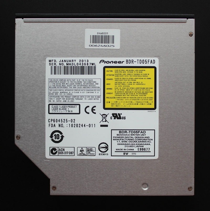 for Pioneer BDR-TD05 6X 3D Blu-ray Burner Writer BD-RE DVD RW SATA Drive