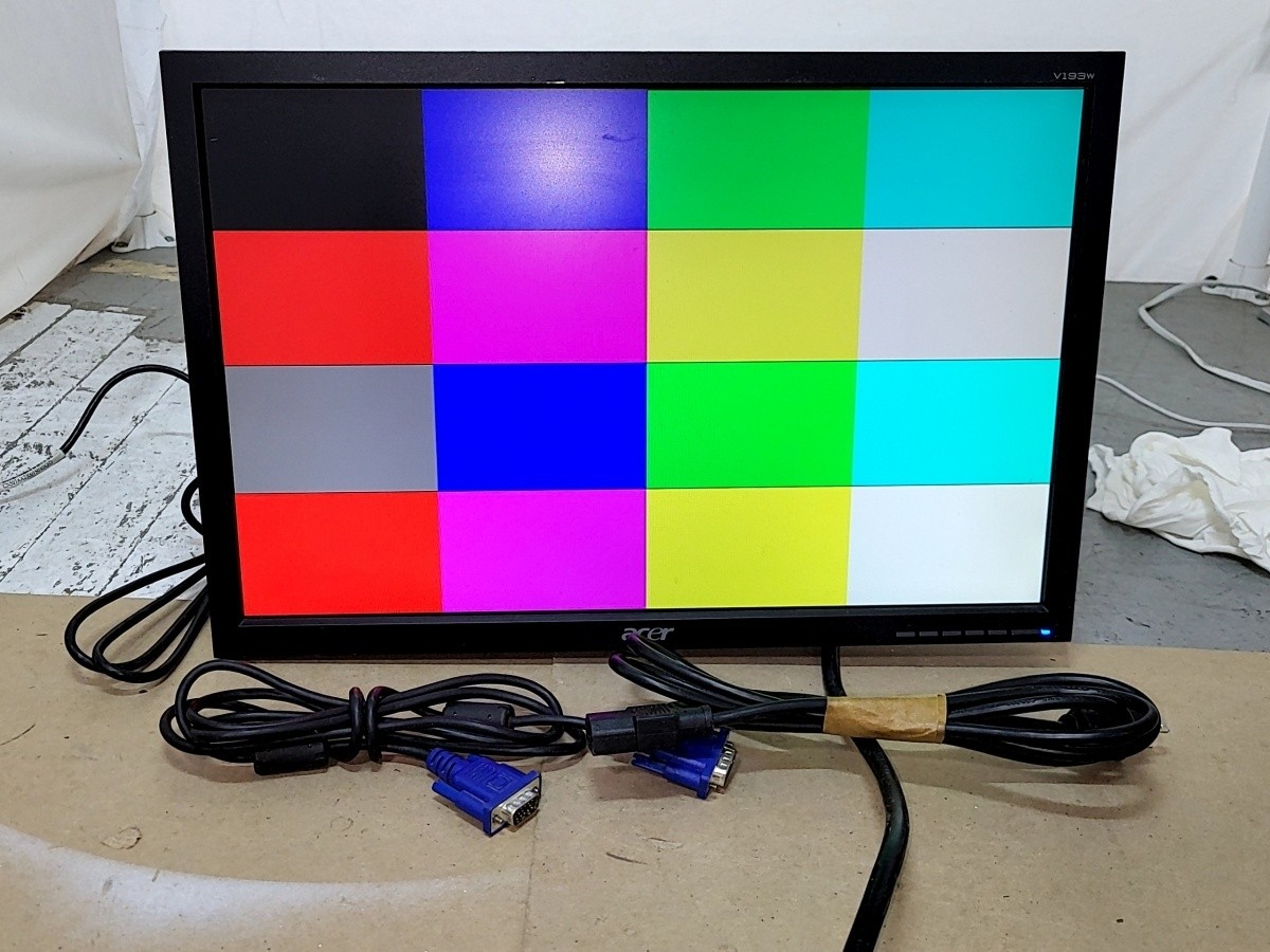 ACER v193w et.cv3wp.e05 19" Monitor VGA GRADE B NO BASE/STAND