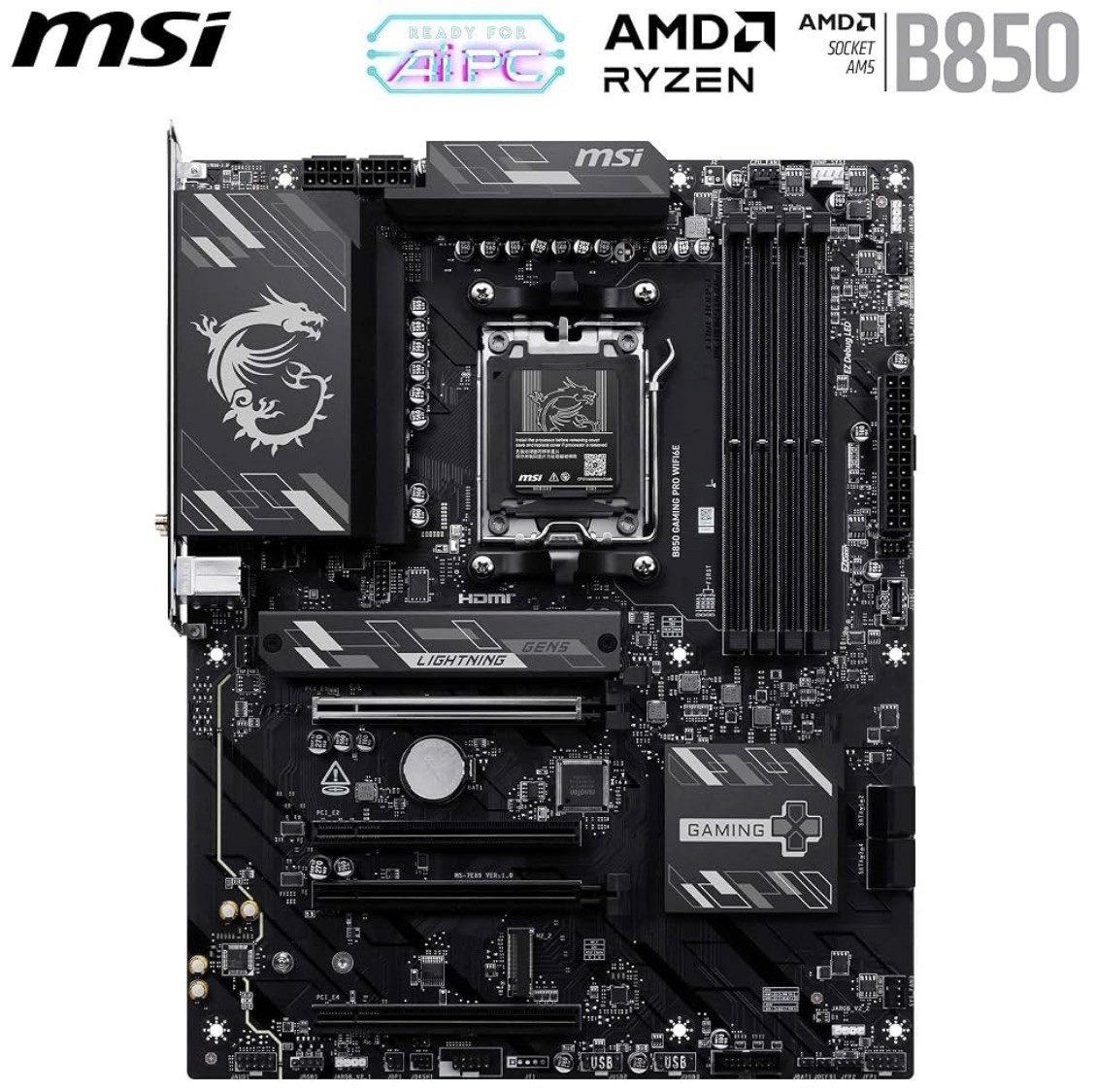 🔥 MSI B850 GAMING PRO WIFI6E AMD AM5 ATX DDR5 Motherboard BRAND NEW & SEALED 🔥