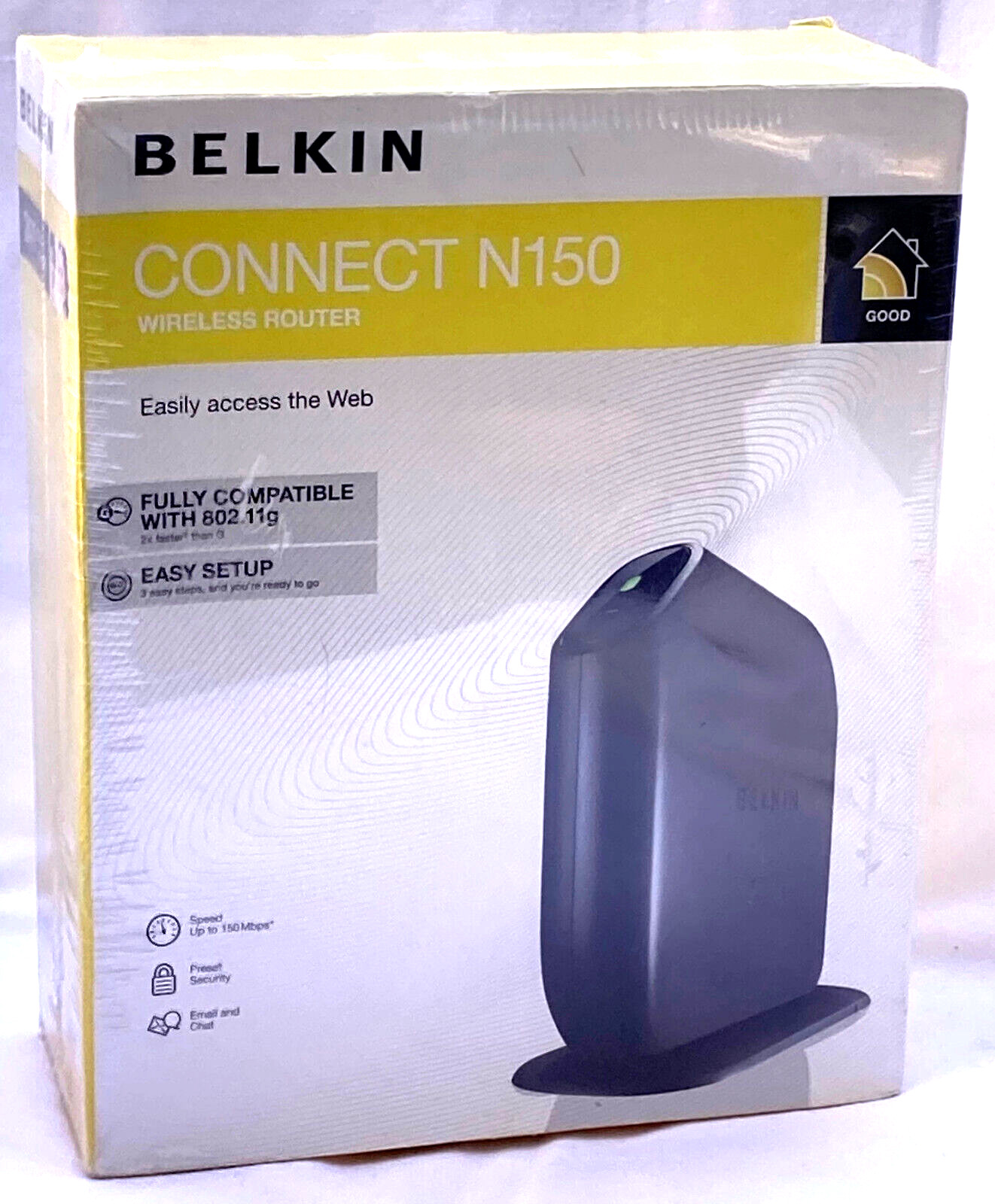 🎁 Belkin F7D5301 Connect N150 🆕 Wireless Router Up to 150Mbps IEEE 802.11g 🎁
