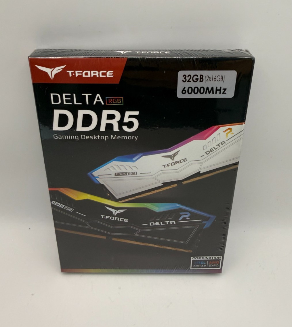 TeamGroup T-FORCE DELTA RGB 32GB 2x16GB DDR5 6000 CL30 XMP 3.0 White