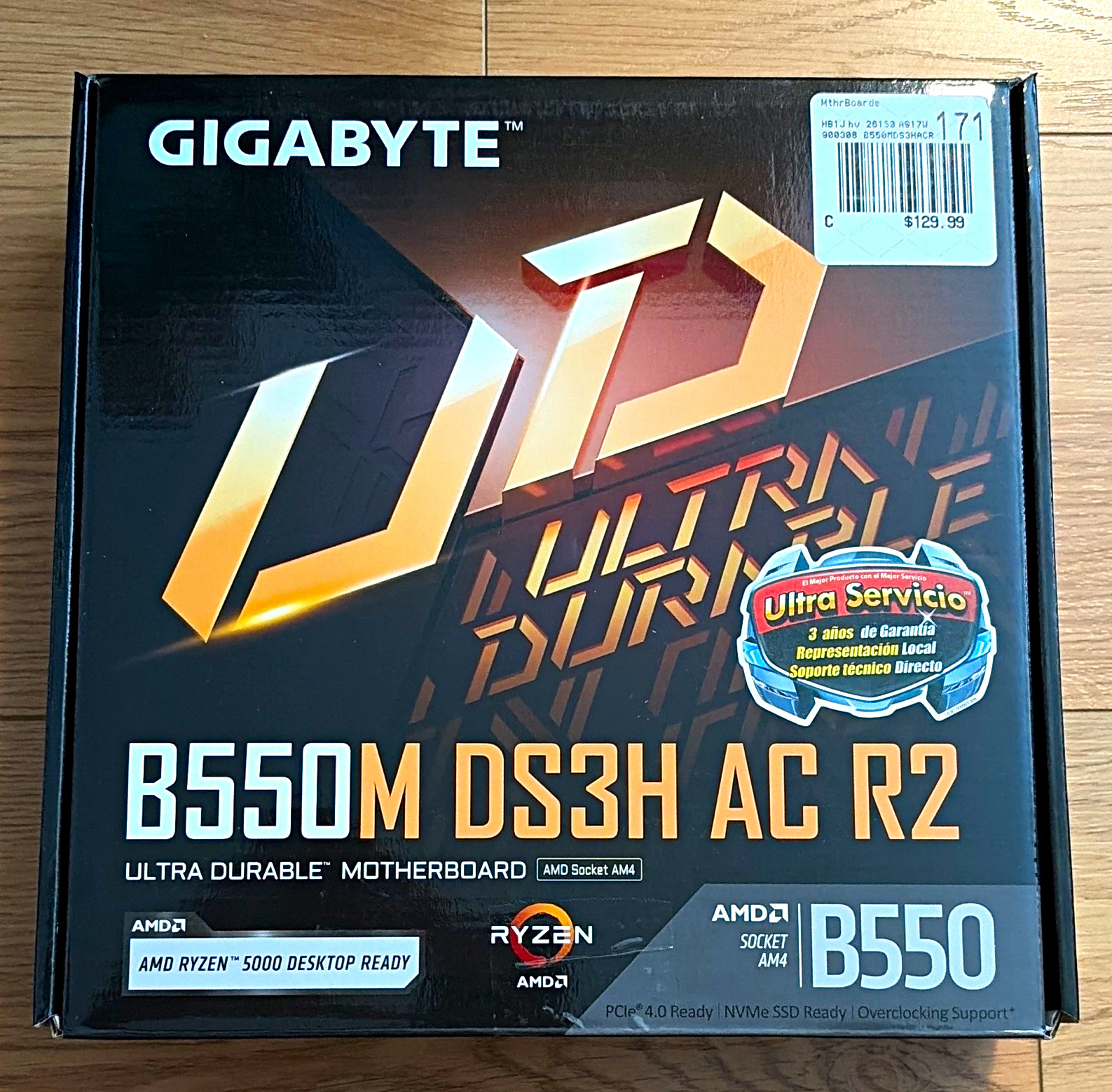GIGABYTE B550M DS3H AC R2 B550 AM4 MicroATX DDR4 Dual LAN HDMI DP Gaming