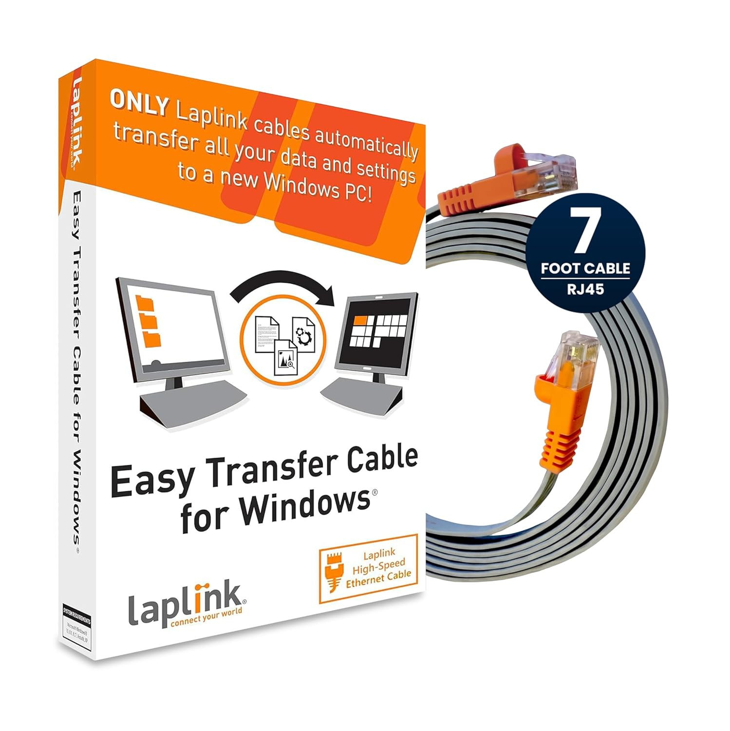 Easy Transfer Cable, Includes Pcmover Express Data Transfer Software