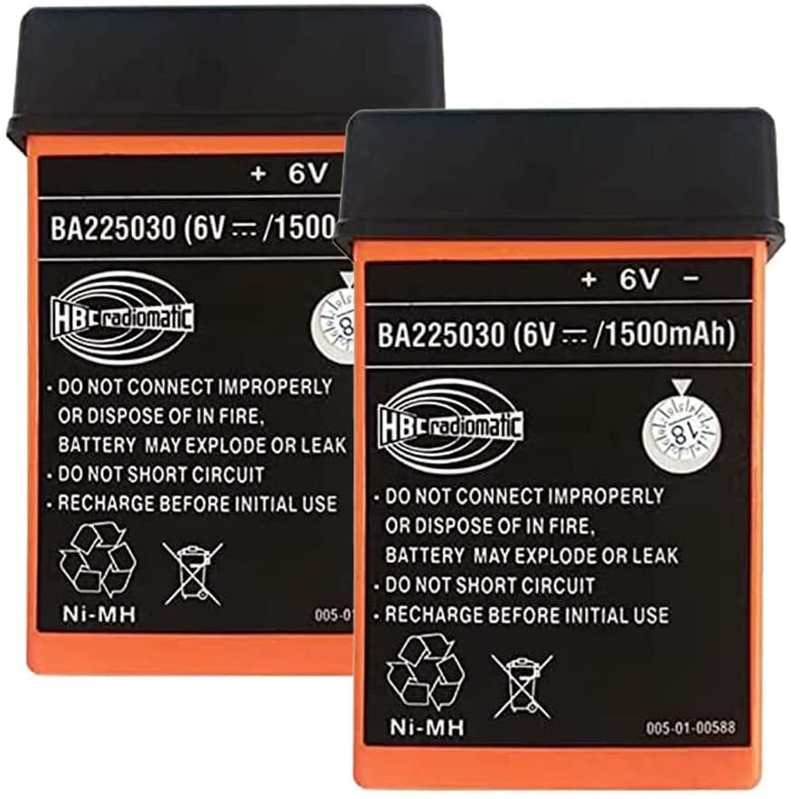 2pack 1500mAh BA225030 6V Ni-Mh Battery for HBC Pump Truck Remote Control Batteria 