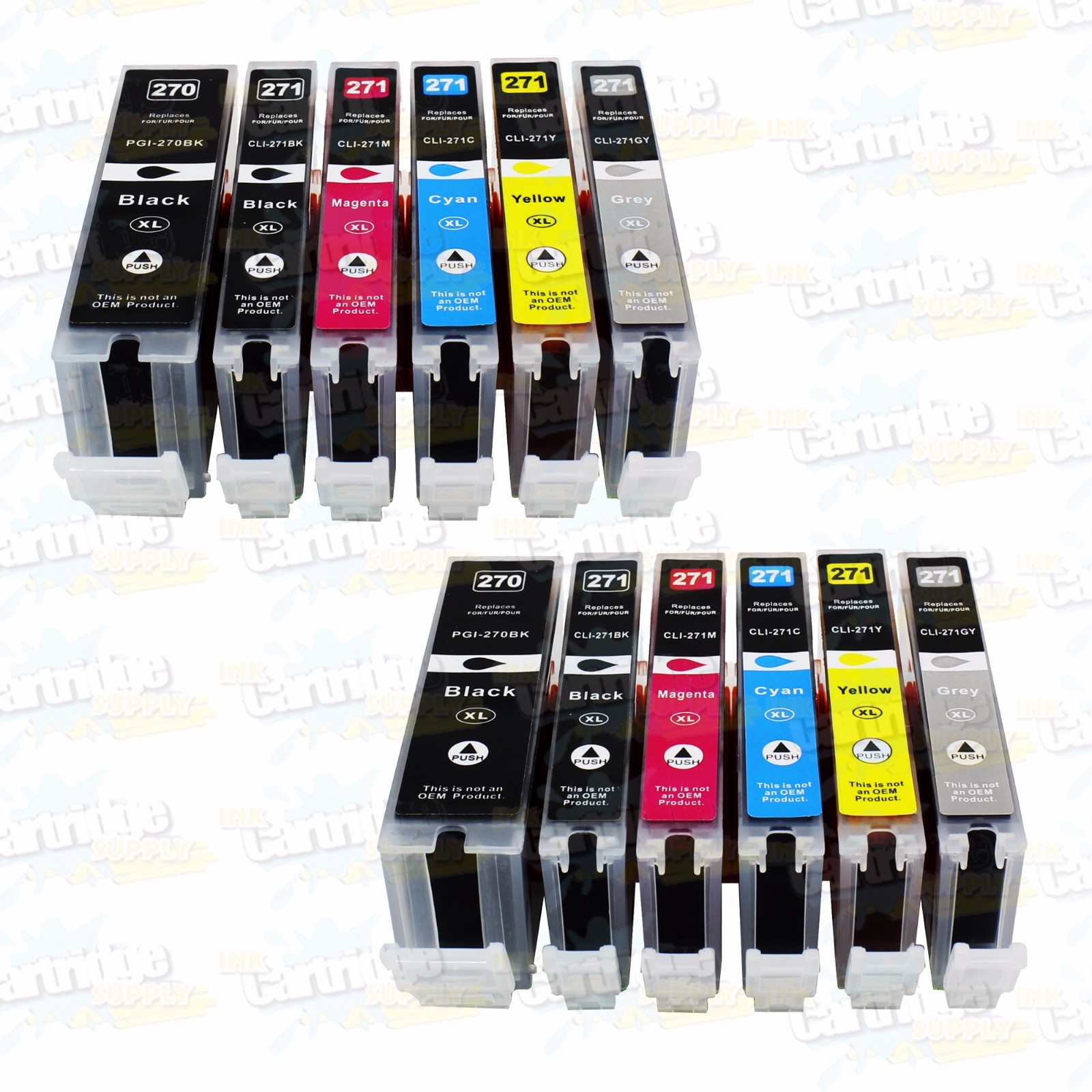 12Pk PGI-270 XL CLI-271XL Ink for Canon PIXMA MG7720 TS8020 TS9020 MG7700