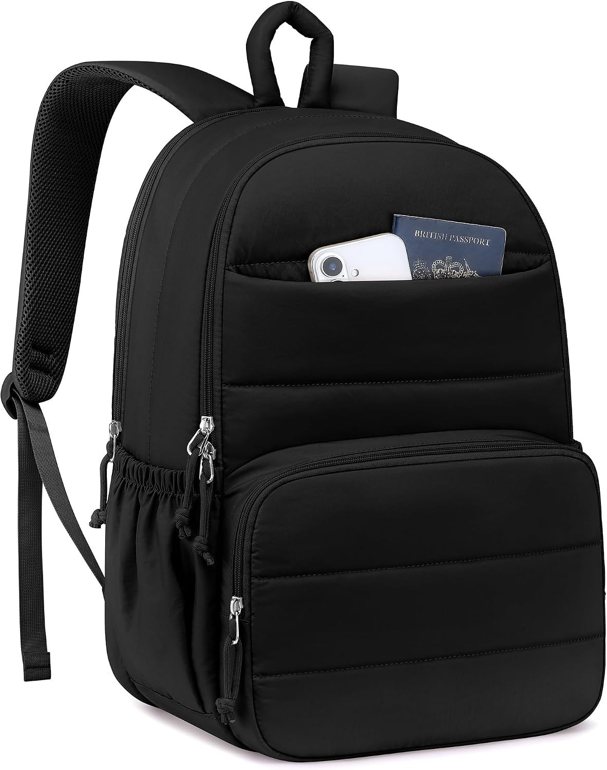 Travel Laptop Backpack for Women Bookbag: 15.6 Inch Inch, 01-black