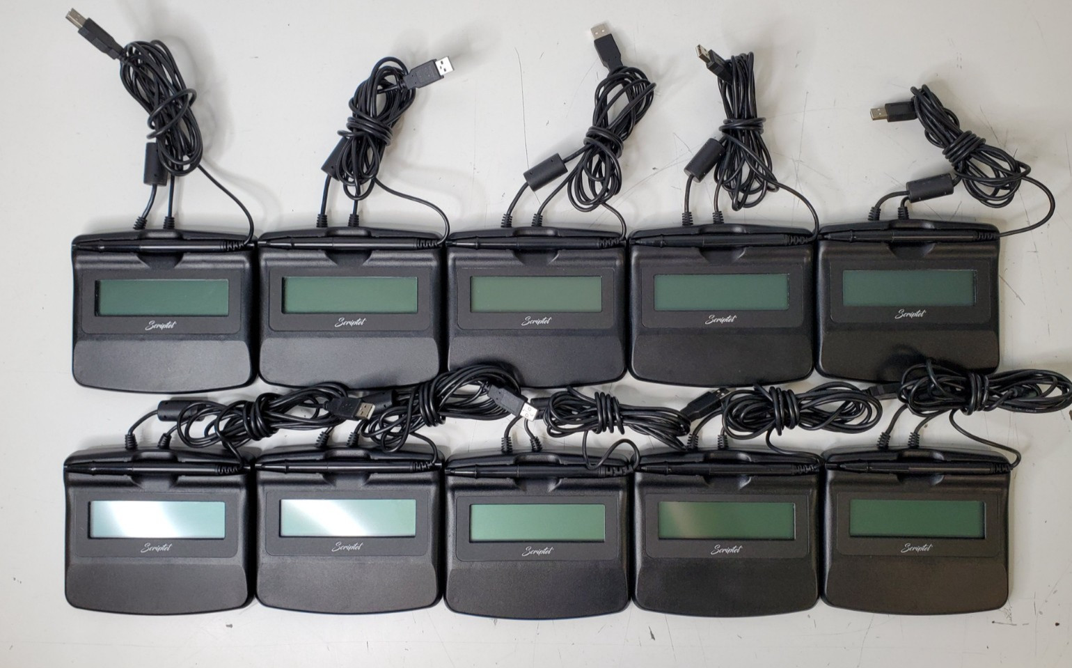 Lot of 10 Scriptel ScripTouch Slimline LCD Signature Pad (ST1570-6FT)