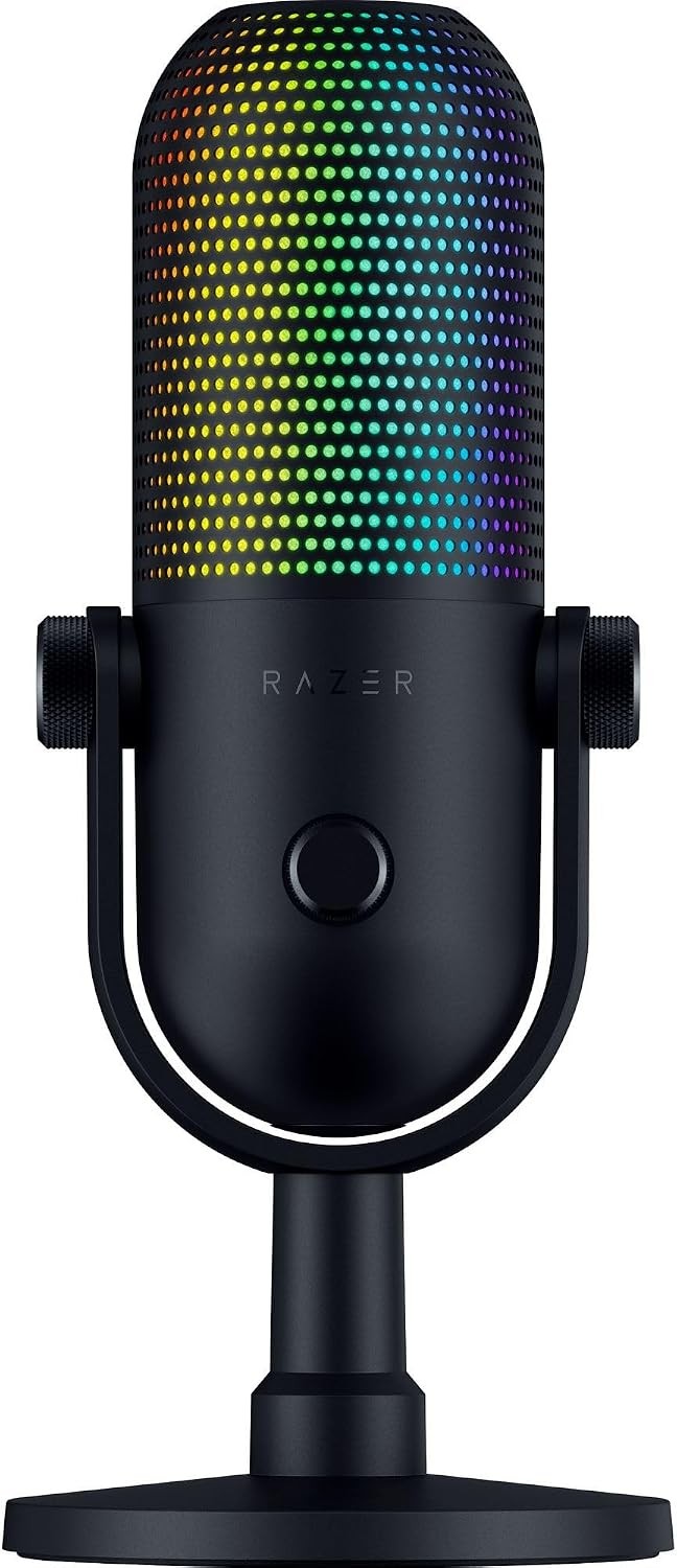 Razer Seiren V3 Chroma 32-Bit DSP RGB USB Microphone Black Certified Refurbished