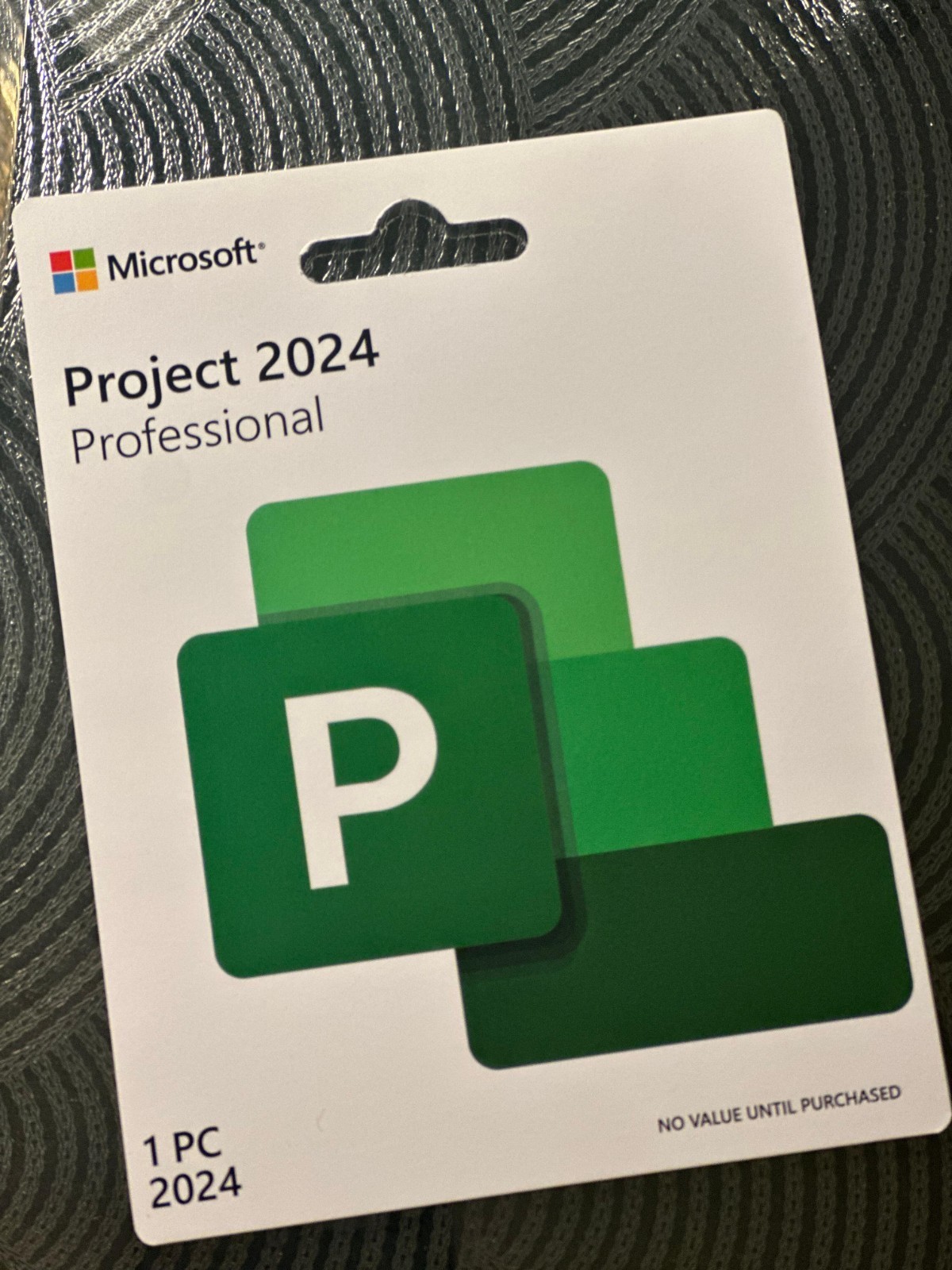 Microsoft Project Professional 2024 1 PC Lifetime Product Key Card