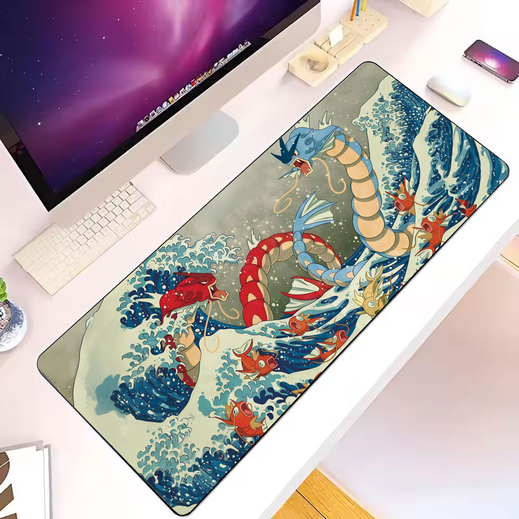 Gyarados Magikarp Pokemon Table Playmat TCG CCG Mat Gaming Mousepad DH327PT