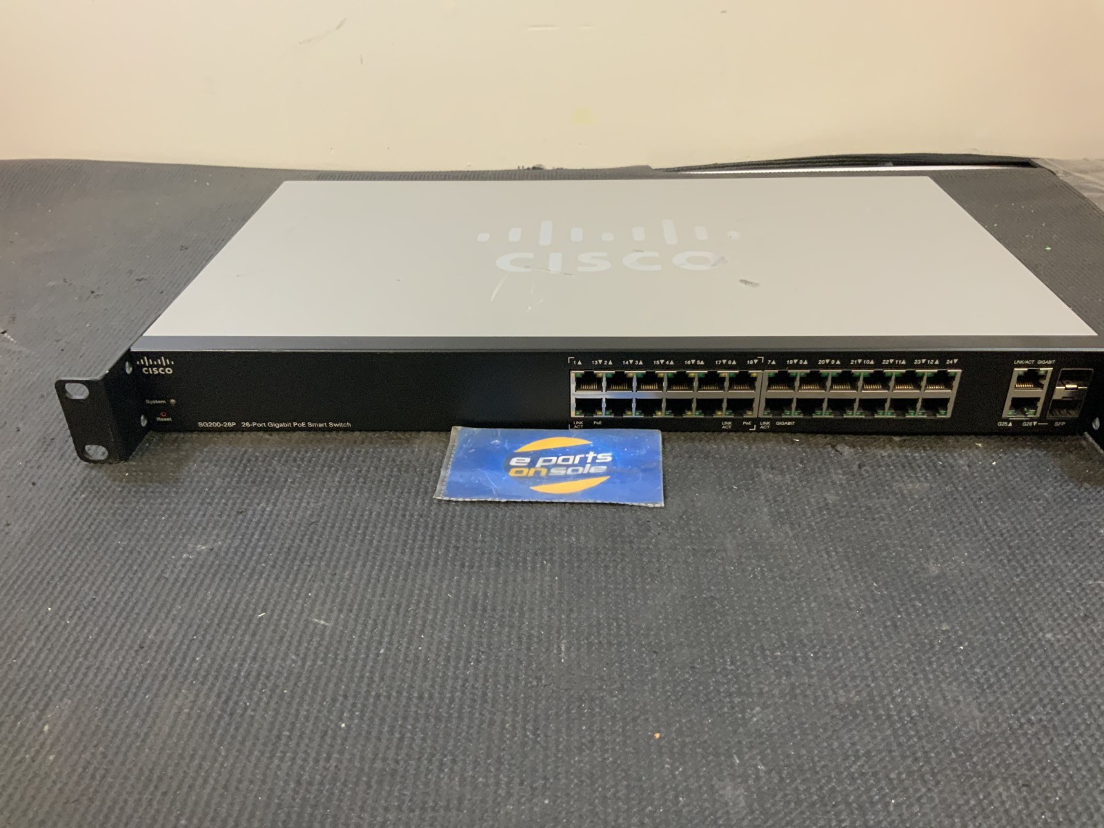 Cisco SG200-26P 26-Port Gigabit PoE Smart Network Switch, U1C