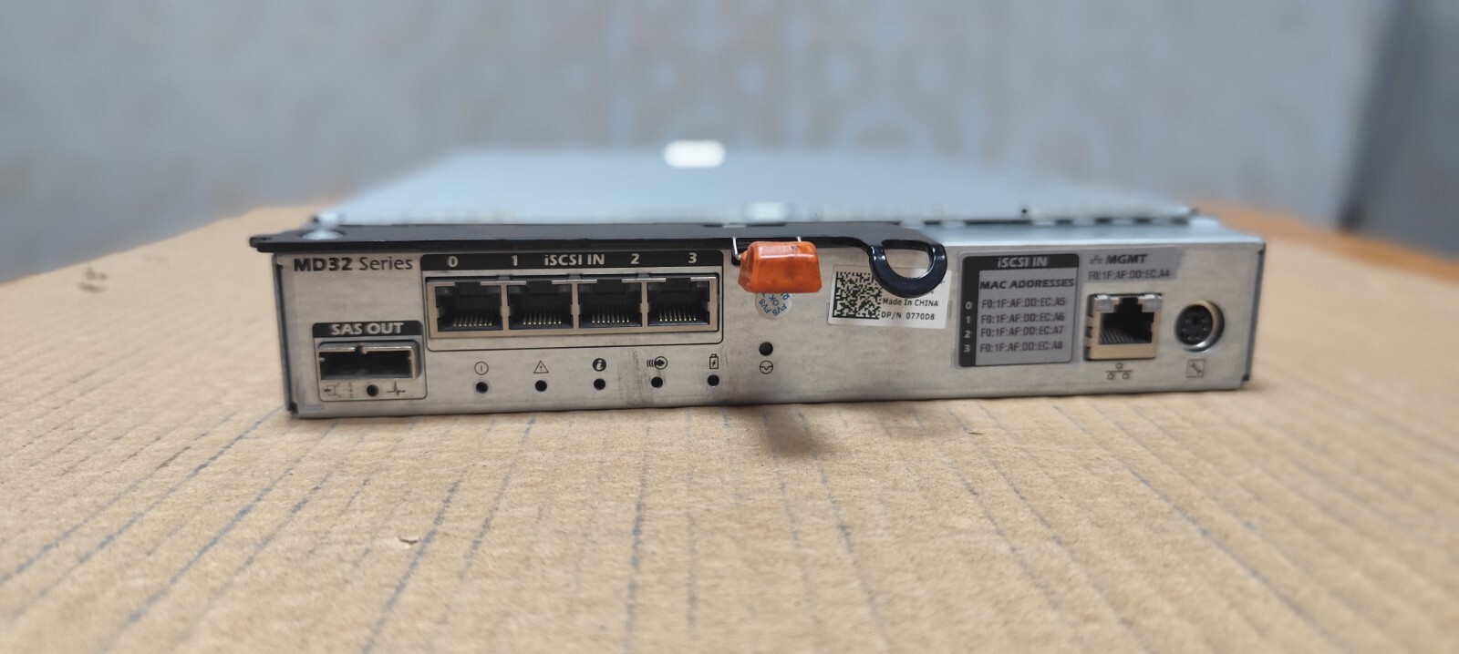 Dell Power Vault MD3200i 770D8 4 Port Gigabit iSCSI Controller 0770D8 770D8