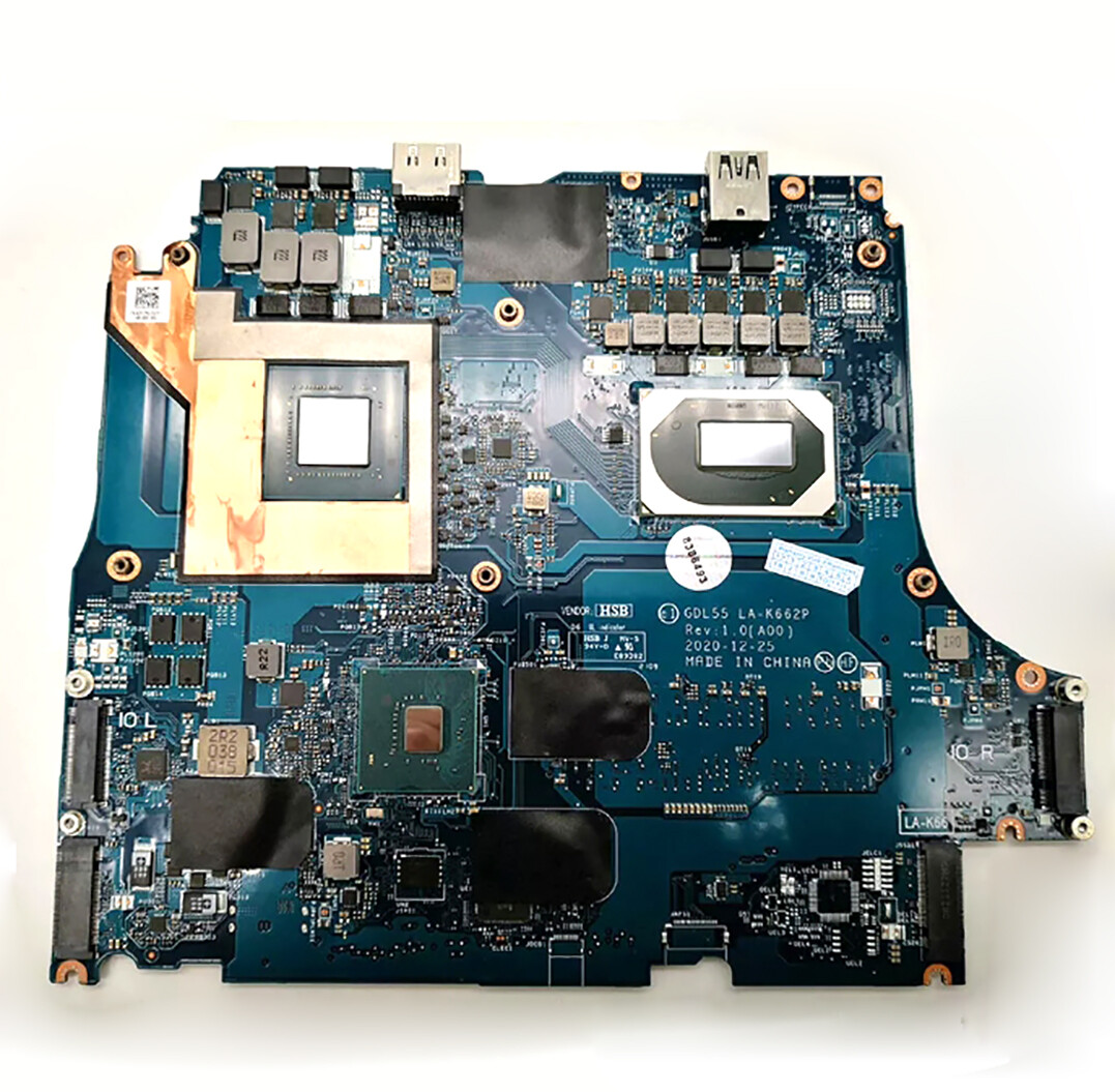 0983D5 For Dell G15 5510 i5-10200H GTX1650 4GB Laptop Motherboard LA-K662p 983D5