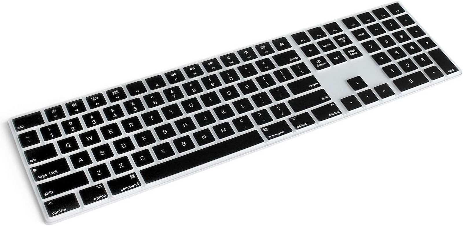 Black Silicone Keyboard Cover Ultra-Thin Protector for Magic Keyboard MQ052LL/A