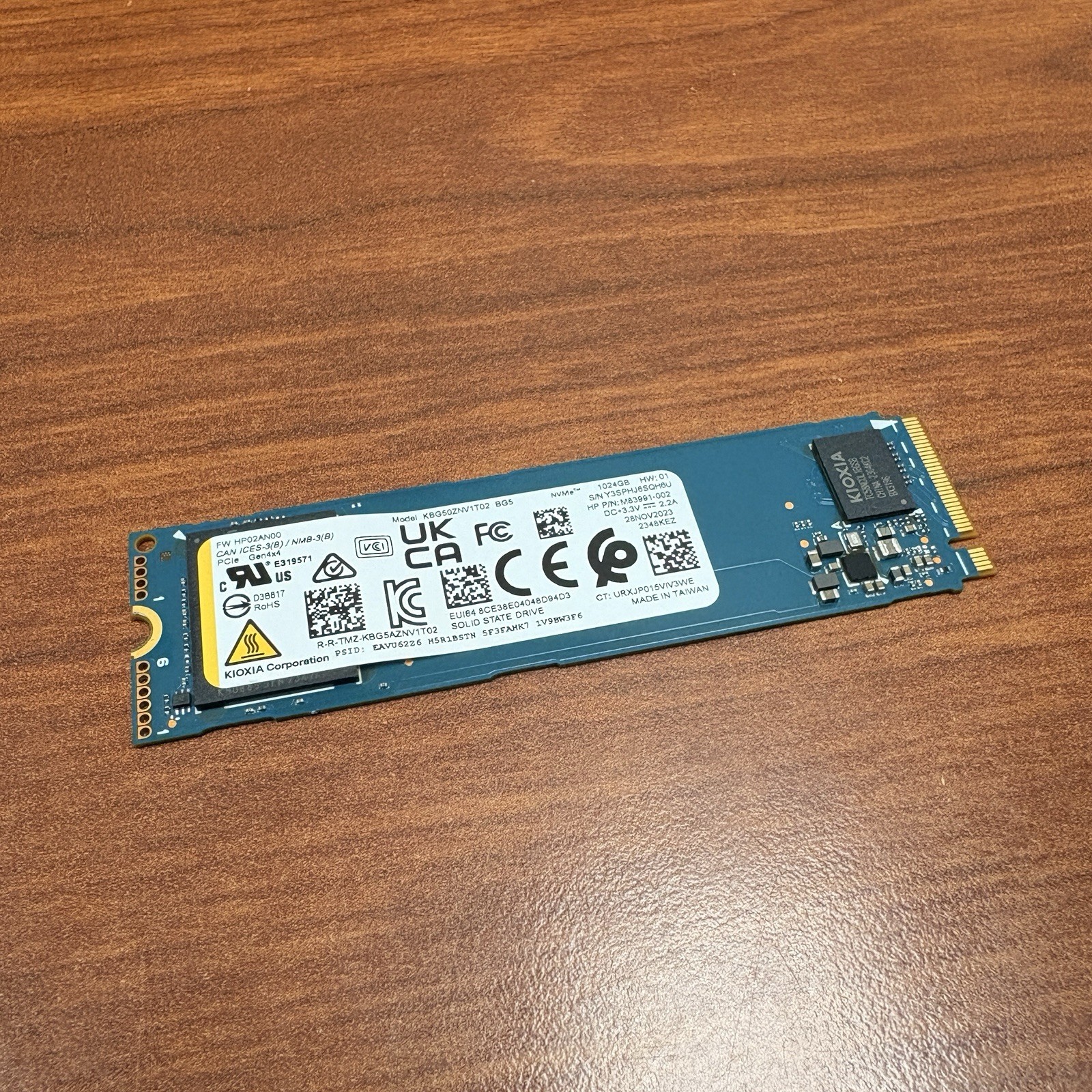 1TB Solid State Drive M83991-002 KBG50ZNV1T02 OEM HP SSD 1024GB 28NOV2023