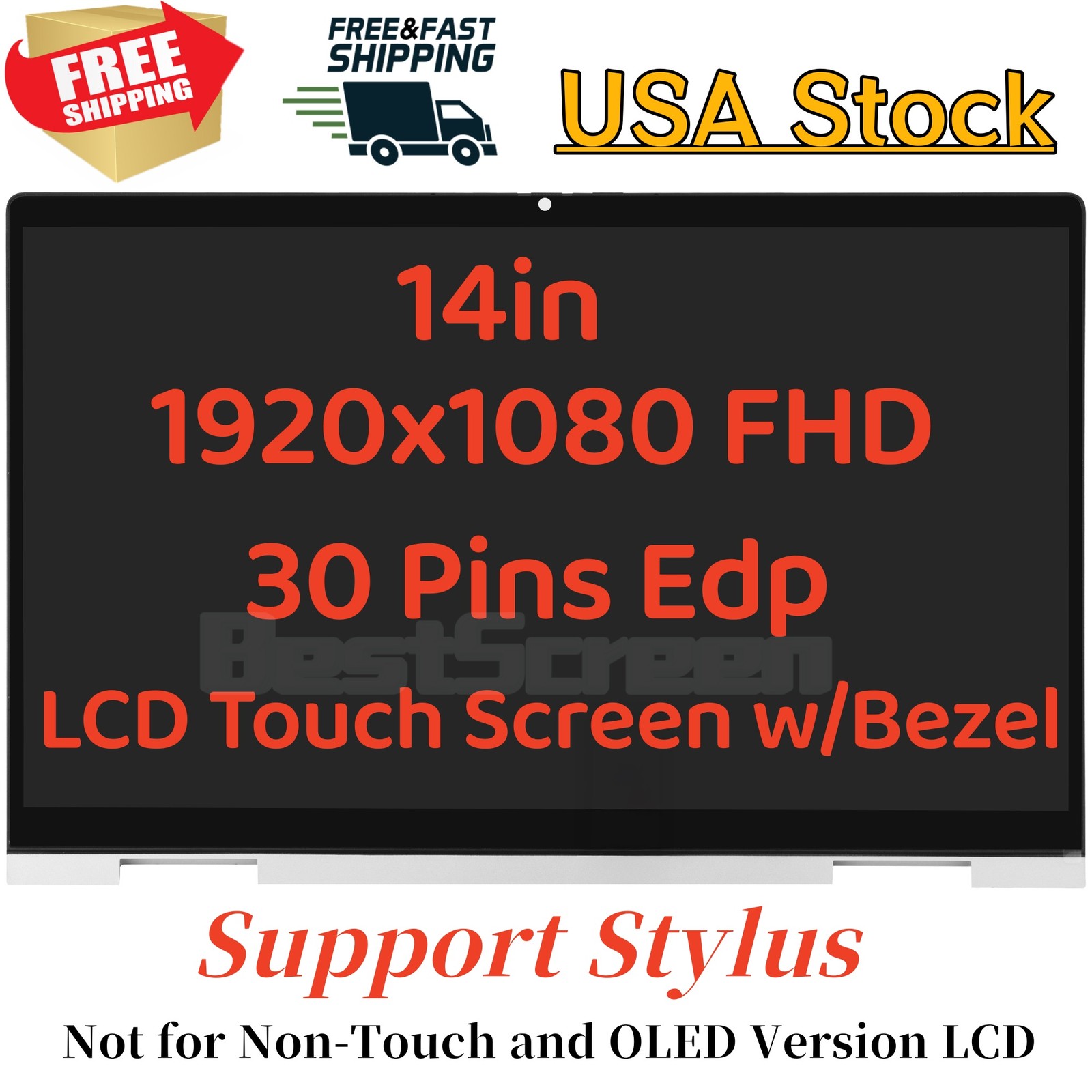 NV140FHM-N40 N41025-001 HP Envy x360 14-ES 14T-ES000 14-ES0010CA Touch Screen30P