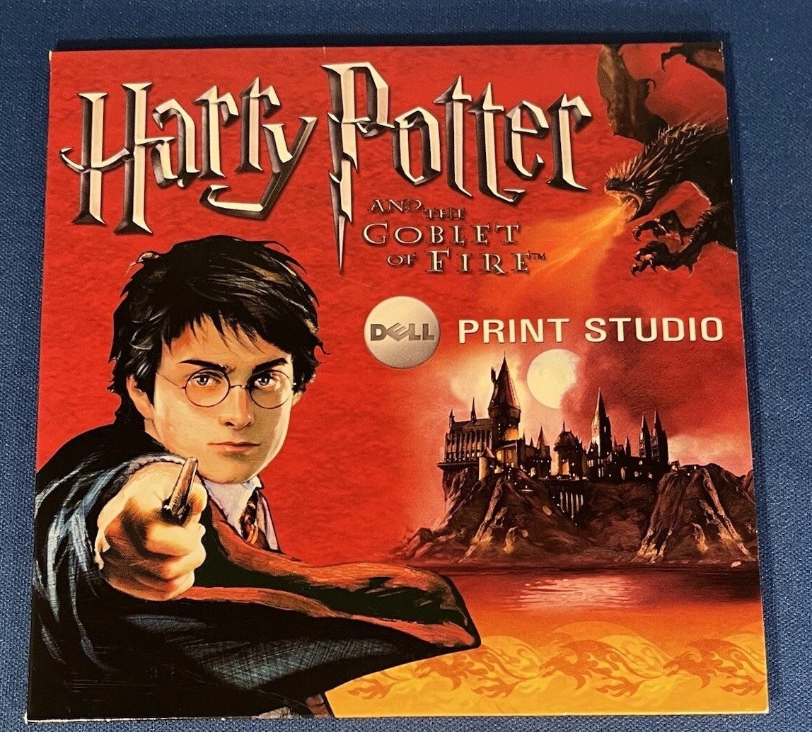 Harry Potter ✨Goblet of Fire ✨Dell Print Studio CD PC 2005 Rare Promo Complete🦉