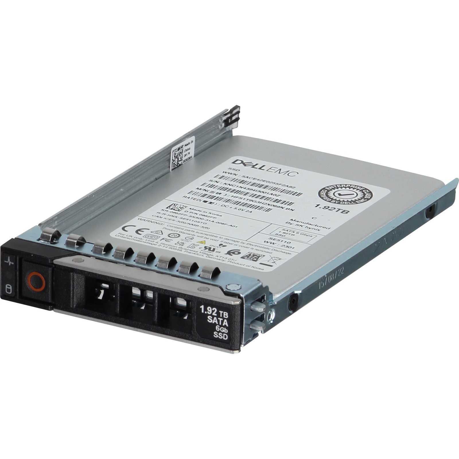 962FP-CP2 Dell 1.92TB 6Gbps SATA RI TLC 2.5 SSD SE5110 CPO