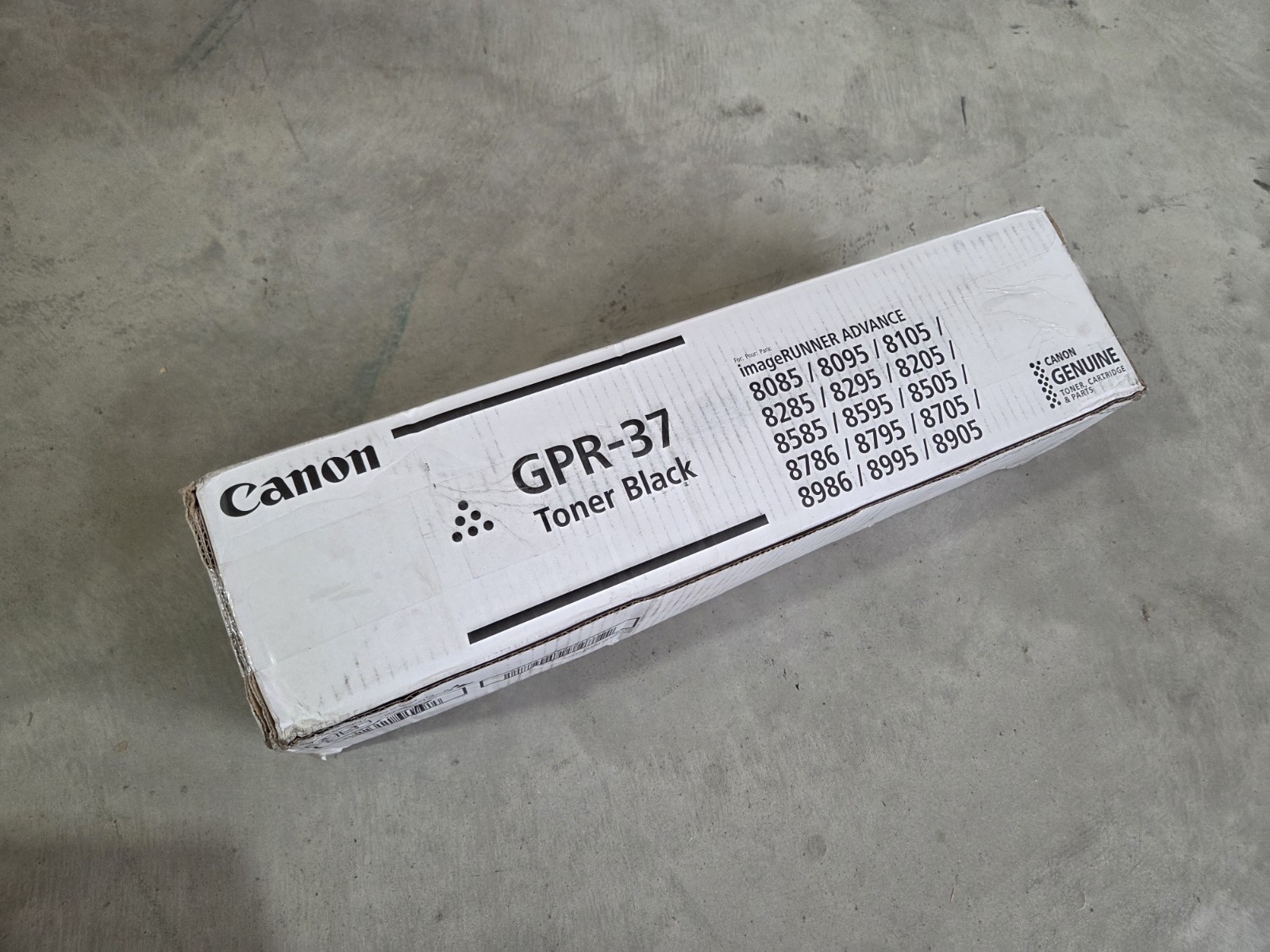 Genuine Canon GPR-37 Black Toner Cartridge 2764B003[AA] - NEW 