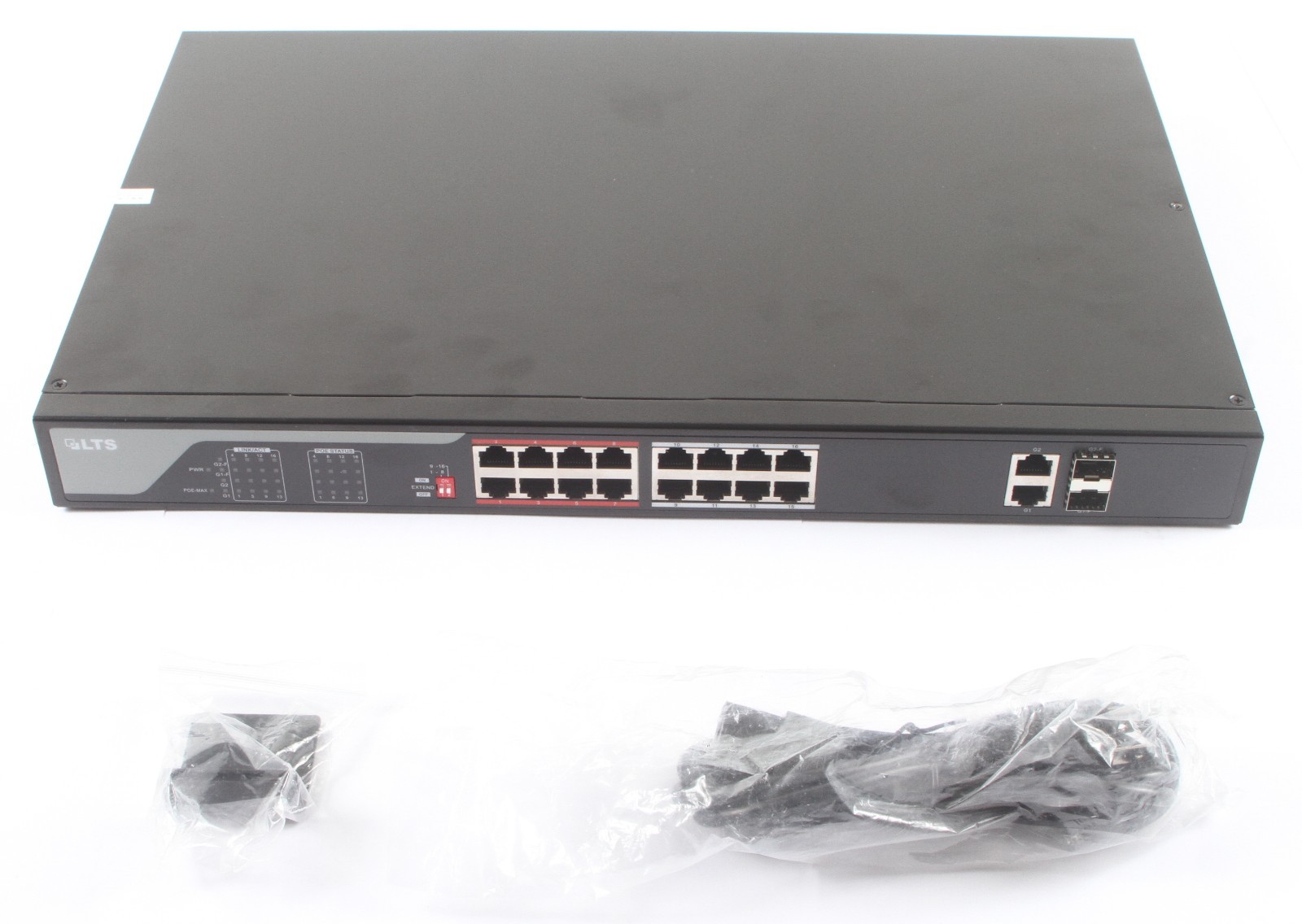 LTS POE-SW1602 16-Port 10/100 Mbps Auto-MDIX PoE Switch; 6173474