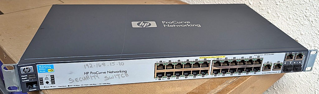 HP ProCurve 2520G-24-PoE WITH Brackets HP J9138A 24-Port Gigabit PoE Switch