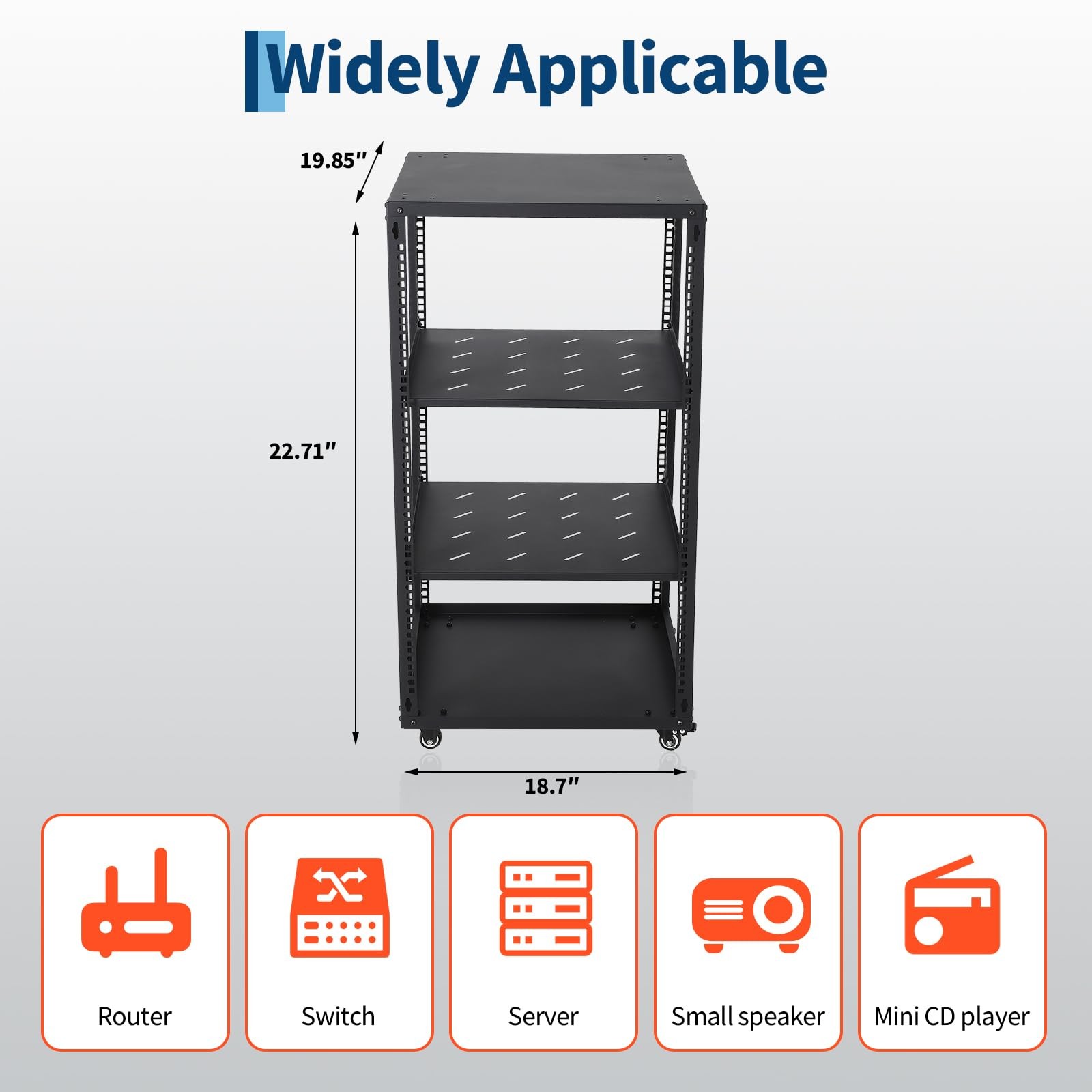 For Home And Office 19-Inch Network Device Storage This 12/15U Open Frame Server