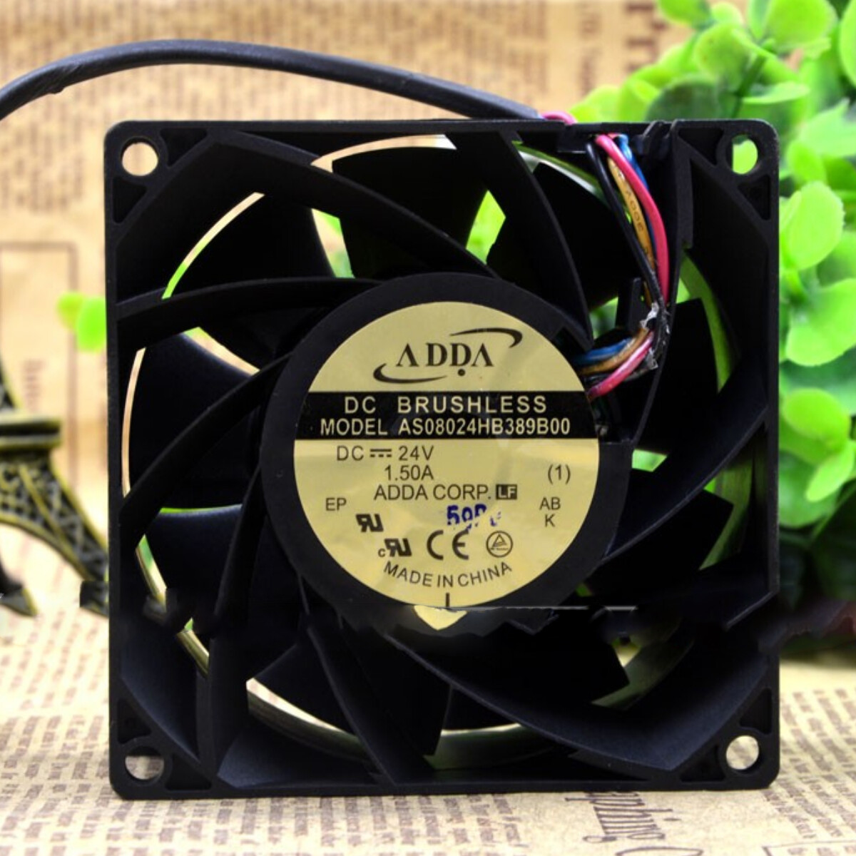 1x 8cm 4-wire Industrial Cooling Violent Fan AS08024HB389B00 24V 1.5A 8038