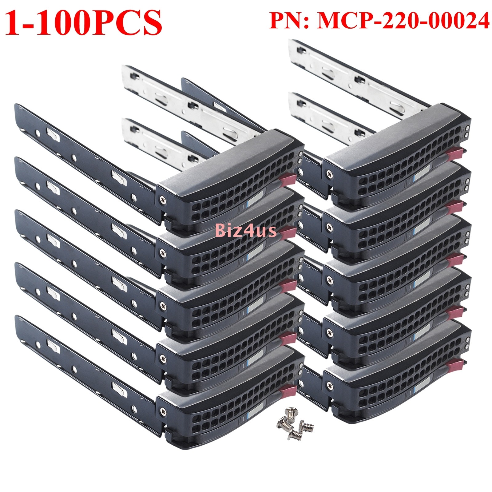 Lot Supermicro MCP-220-00075-0B Gen 5.5 Hot-Swap 3.5" HDD Tray MCP-220-00024-0B
