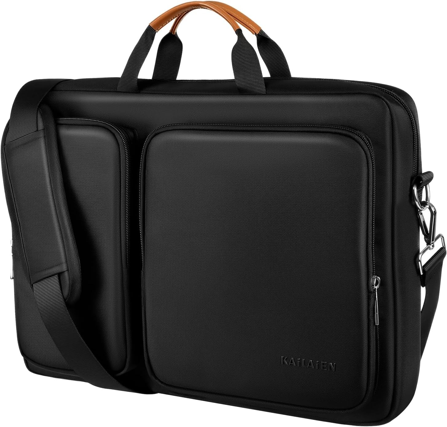 13‑13.3 Inch Laptop Shoulder Bag for Men Women, Waterproof Messenger Bag Black
