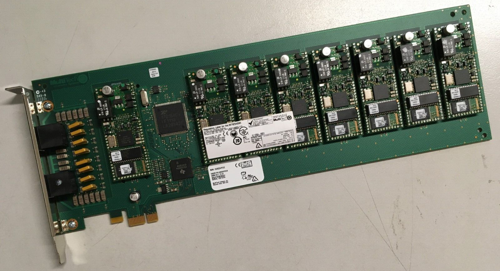 MultiTech ISI9234PCIE/8 MT9234SMI 8-PORT PCIe FAX MODEM CARD