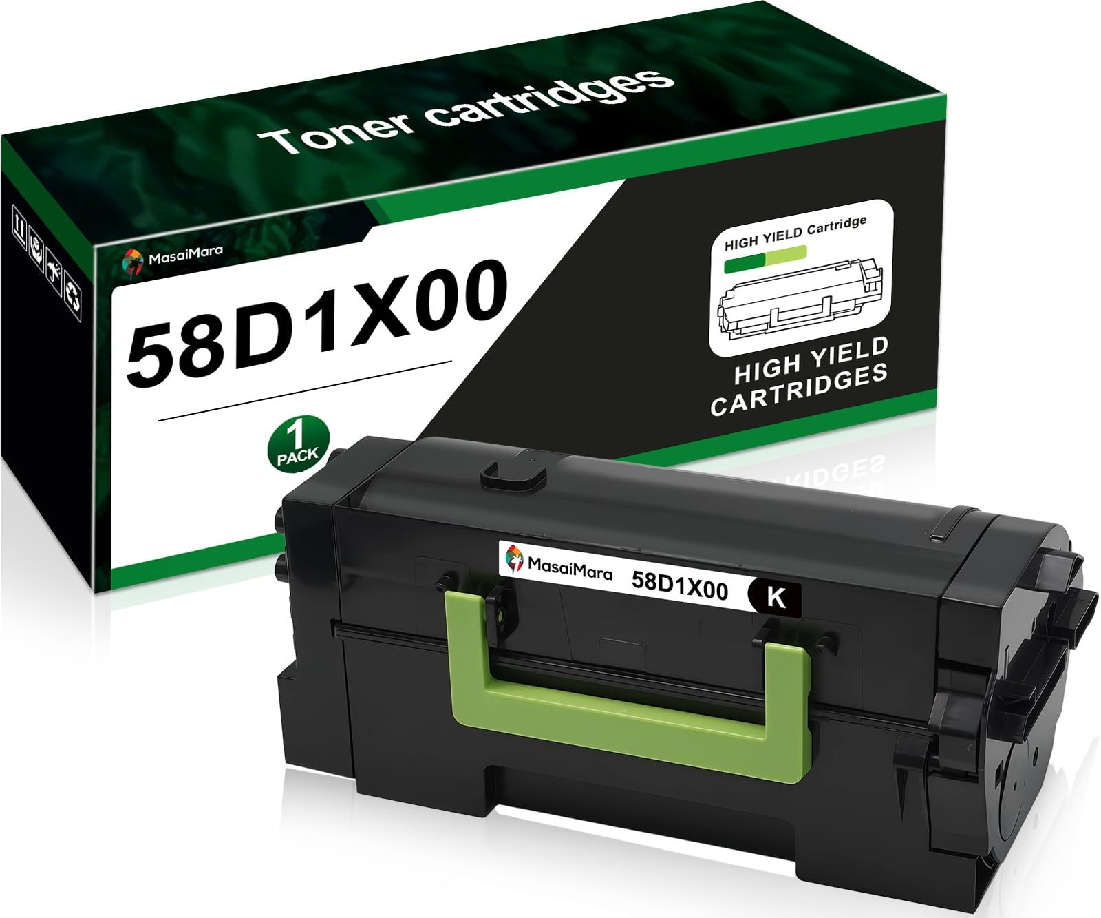 MasaiMara 58D1X00 High Yield Black Toner Cartridge Extra Capacity,