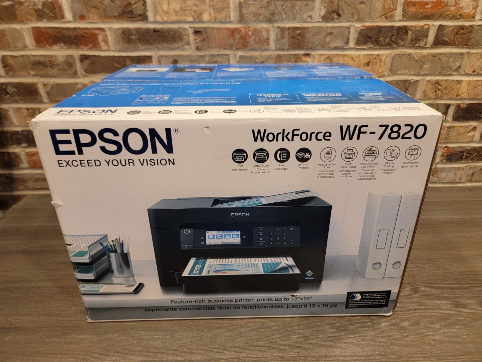 New Open Box Epson WF-7820 Wireless All-in-One Color Inkjet Printer