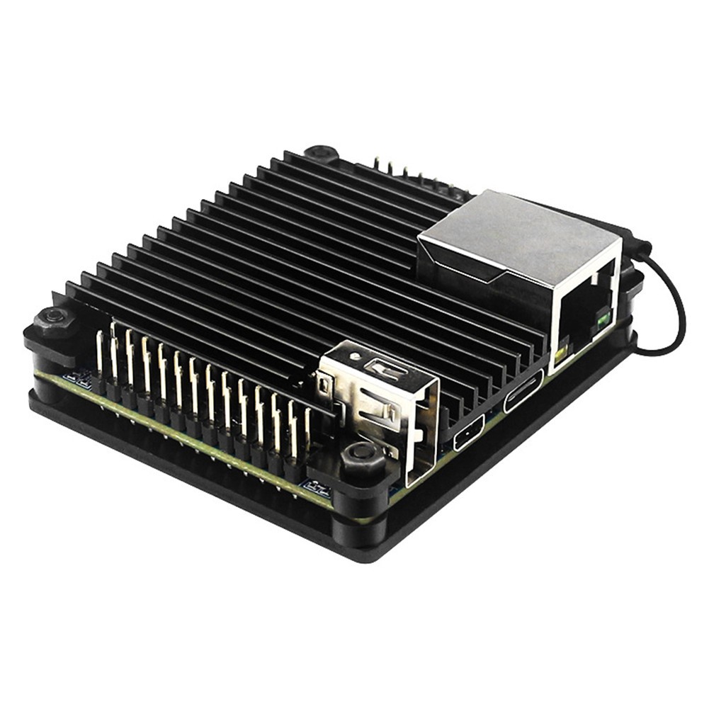 Aluminum + Acrylic Cooling Shell Passive Heatsink Case For Orange Pi Zero 2 Q