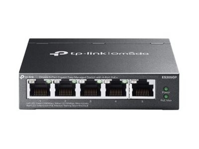 TP-LINK ES205GP Omada Easy Switch 5× Network Switch 1Gbps 5-Port TCP/IP Power